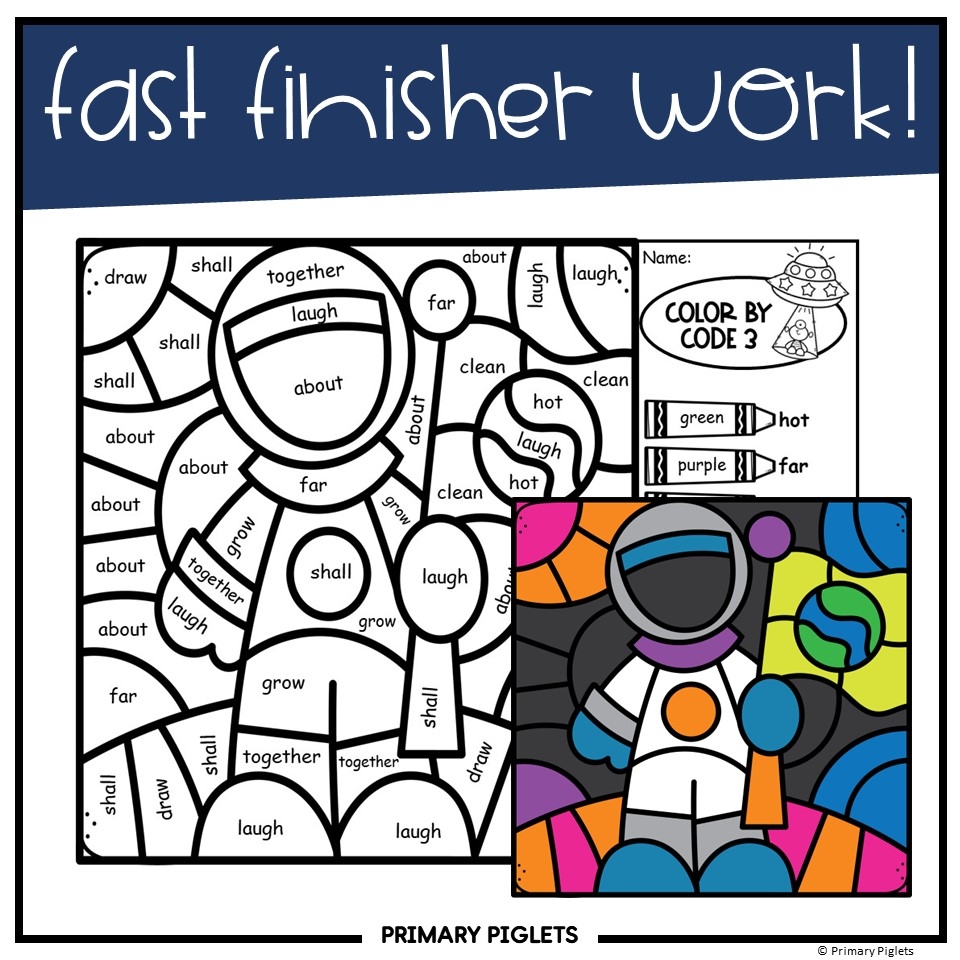 Color By Sight Words FALL WINTER SPRING SUMMER YEARLONG BUNDLE Color By Code 3rd Grade Made By Teachers