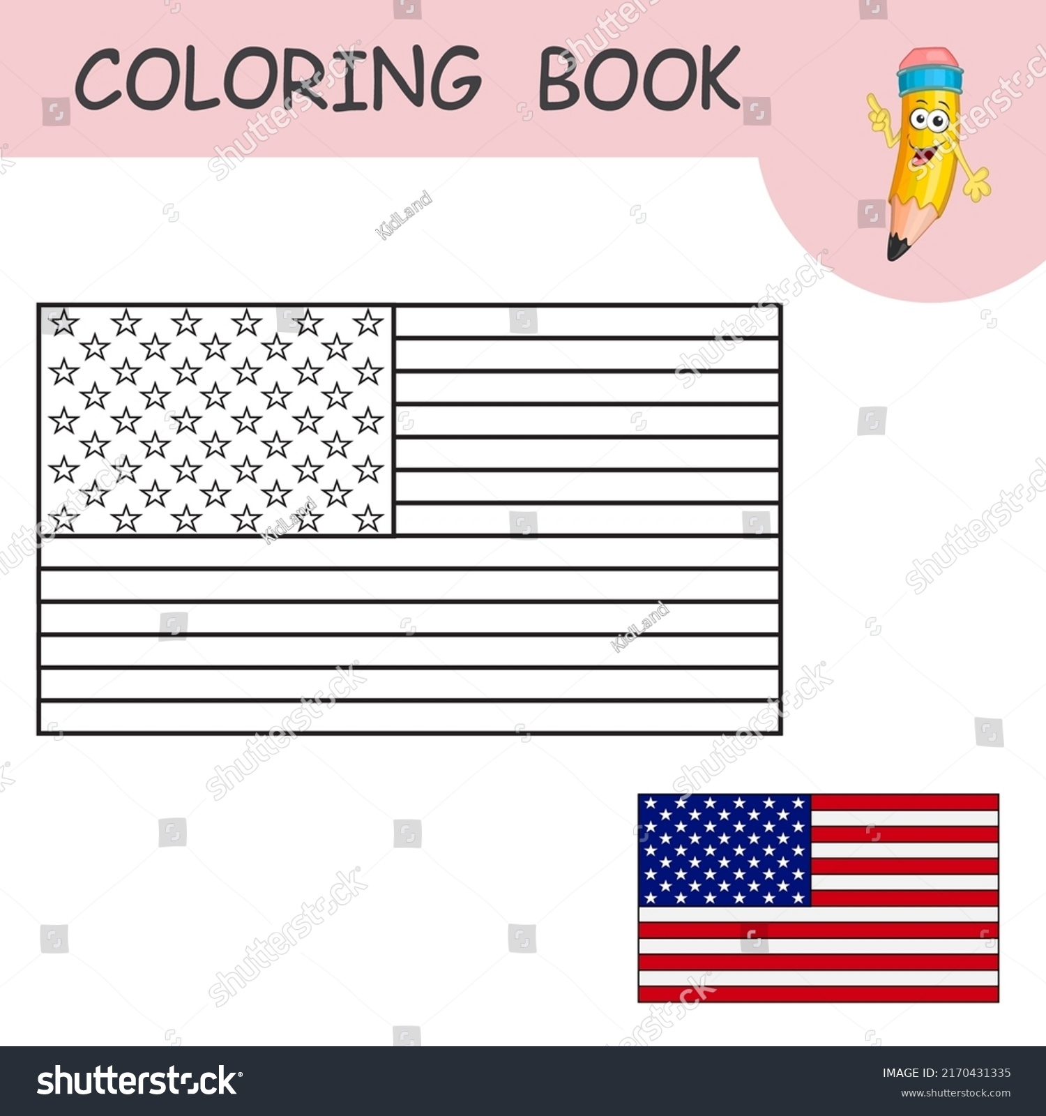 american flag coloring book