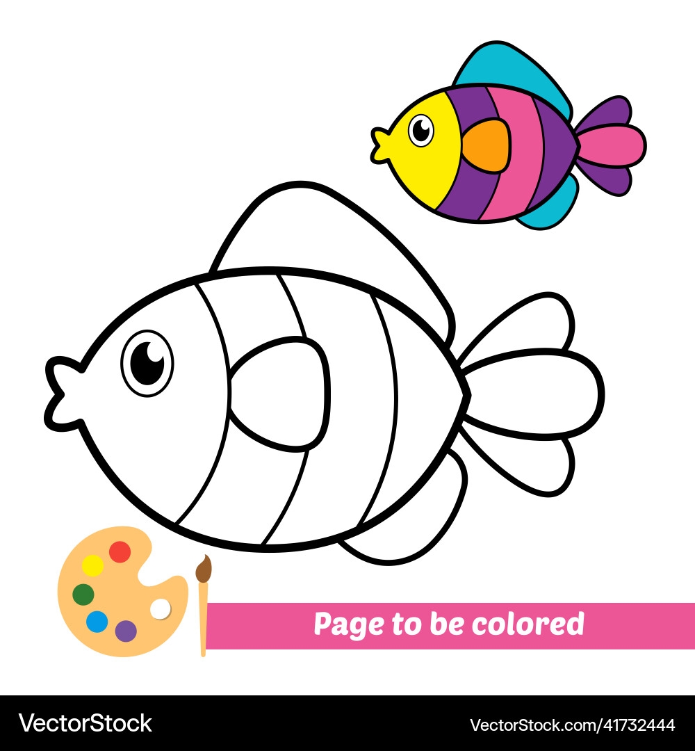 fish coloring book pages
