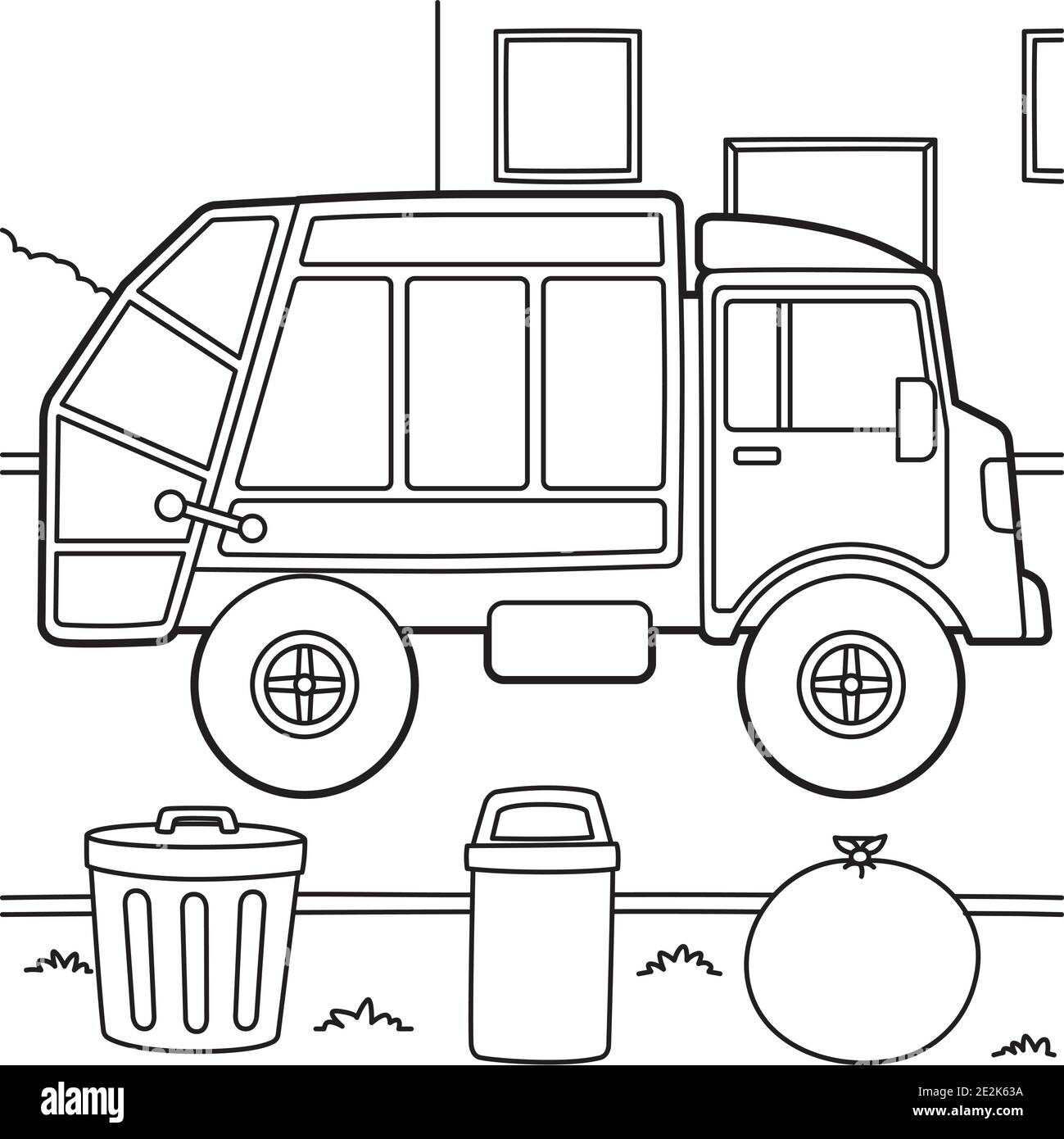 Coloring Page Garbage Truck Hi res Stock Photography And Images Alamy Coloring Page Garbage Truck Hi res Stock Photography And Images Alamy
