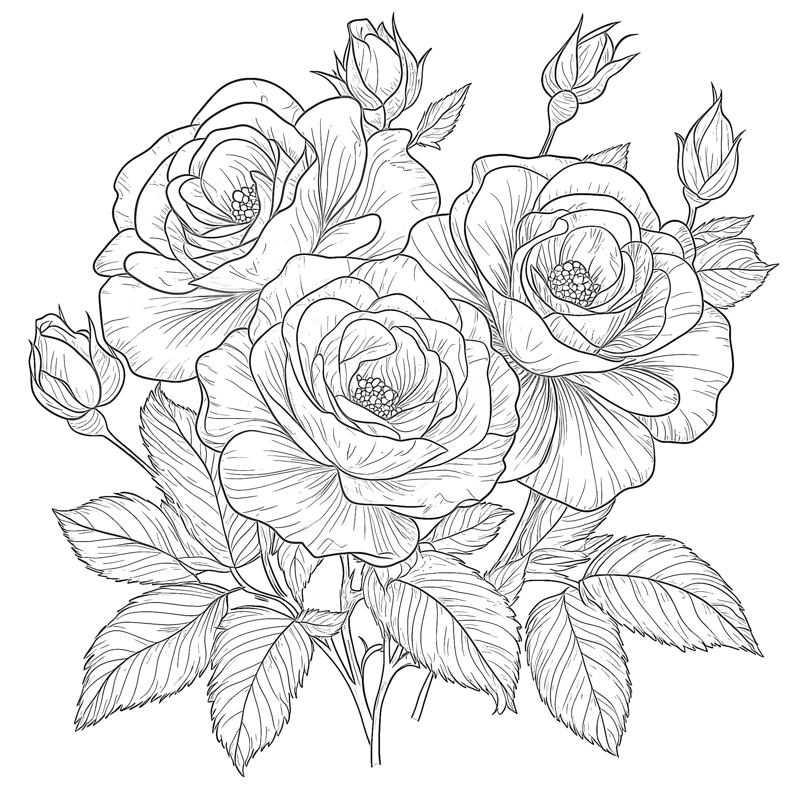 Coloring Pages Of Roses