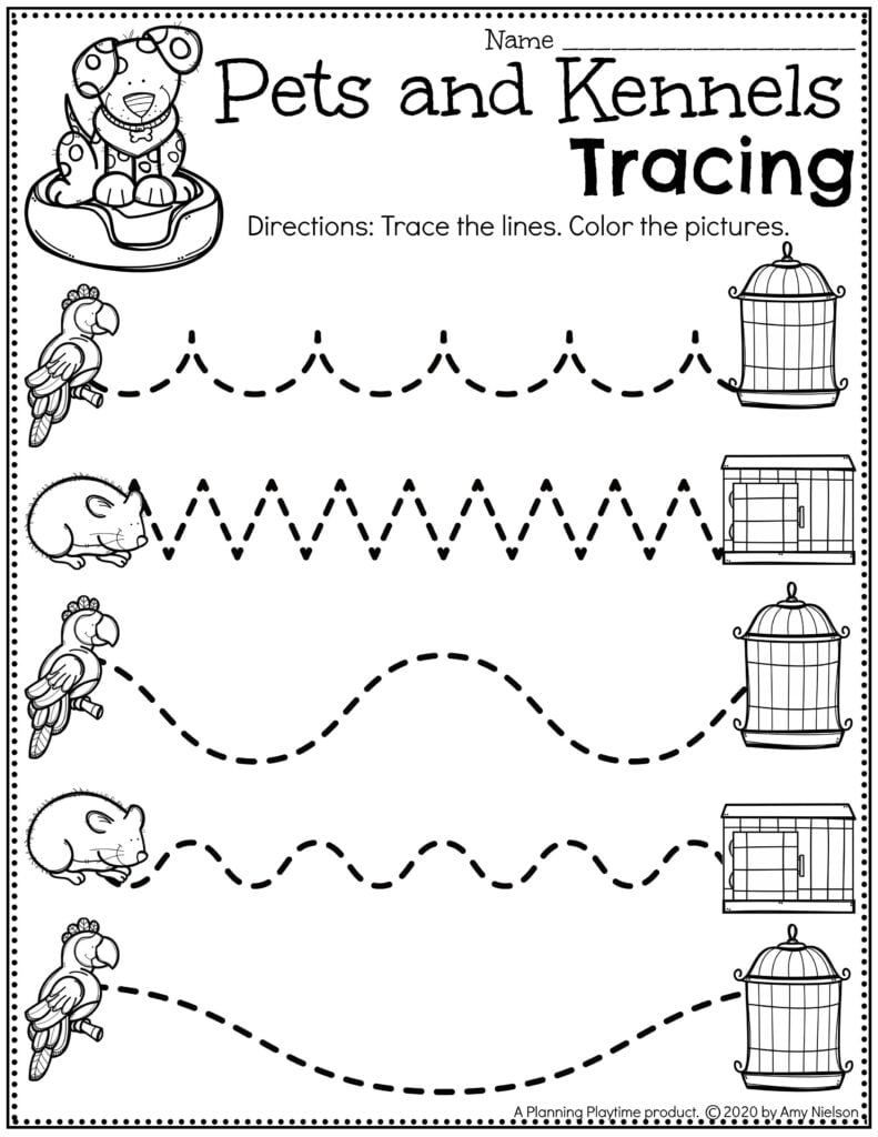 Competitive Cost Pets Activities For Preschoolers Pre K Worksheets Library