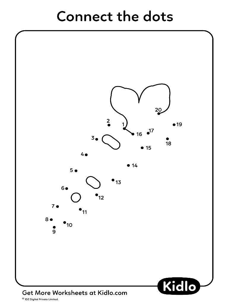 Connect The Dots 1 20 Activity Worksheet 10 Kidlo
