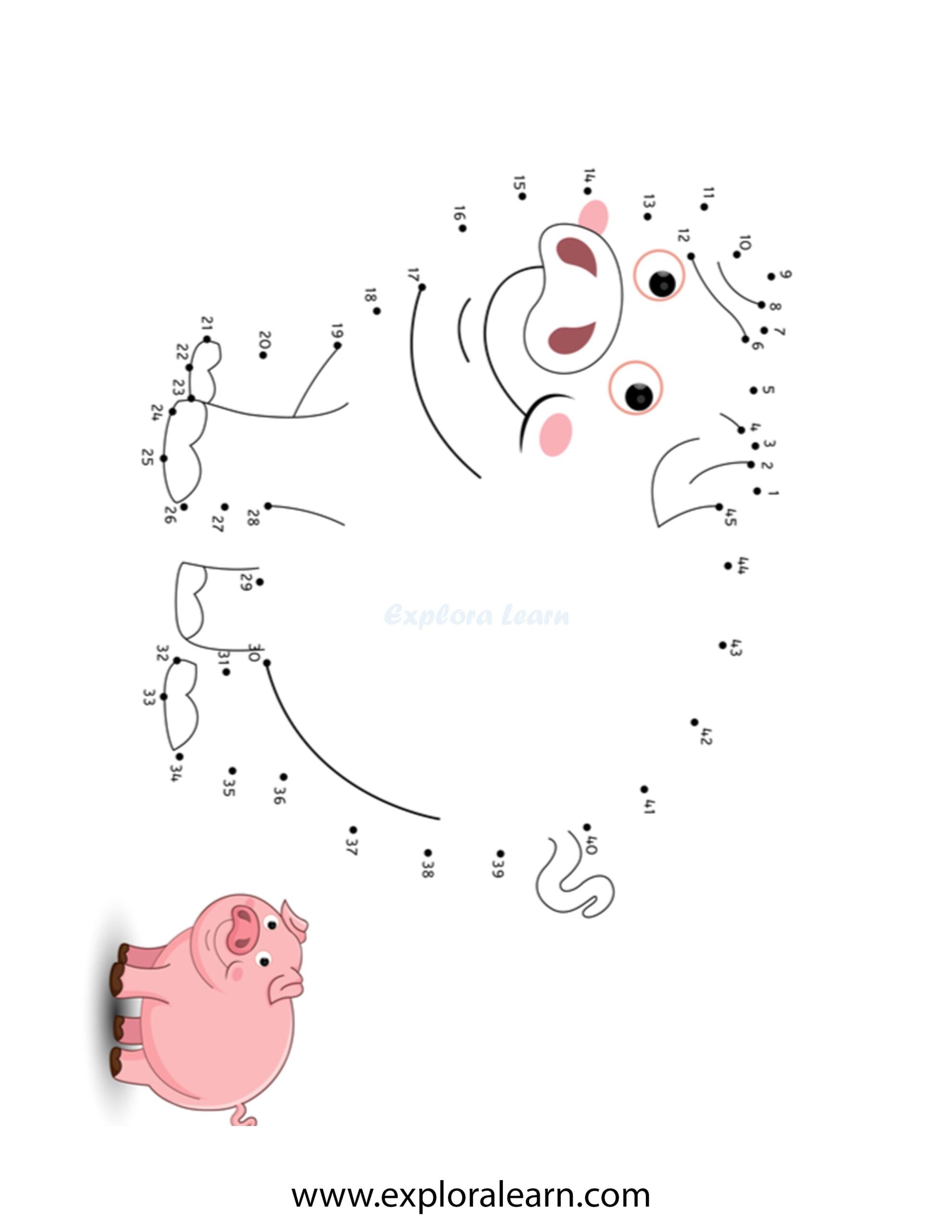 Connect The Dots And Color Printable Worksheet Fun For Kids Ages 2 12 