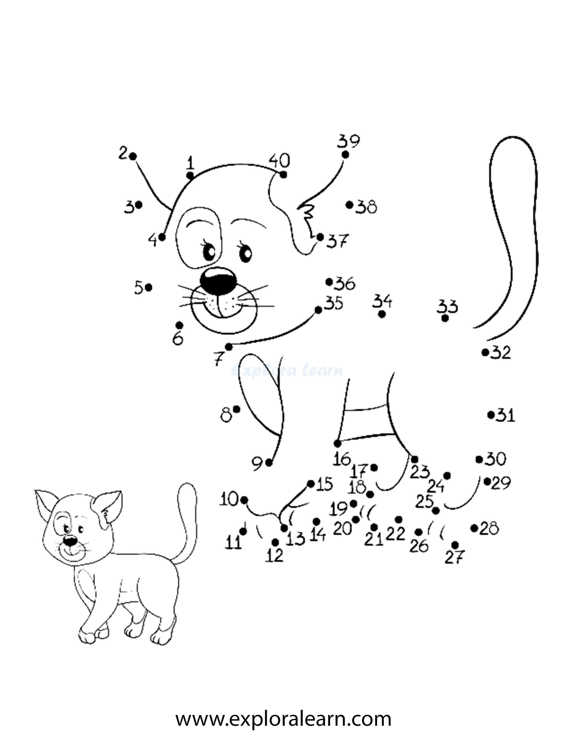 Connect The Dots And Color Printable Worksheet Fun For Kids Ages 2 12 