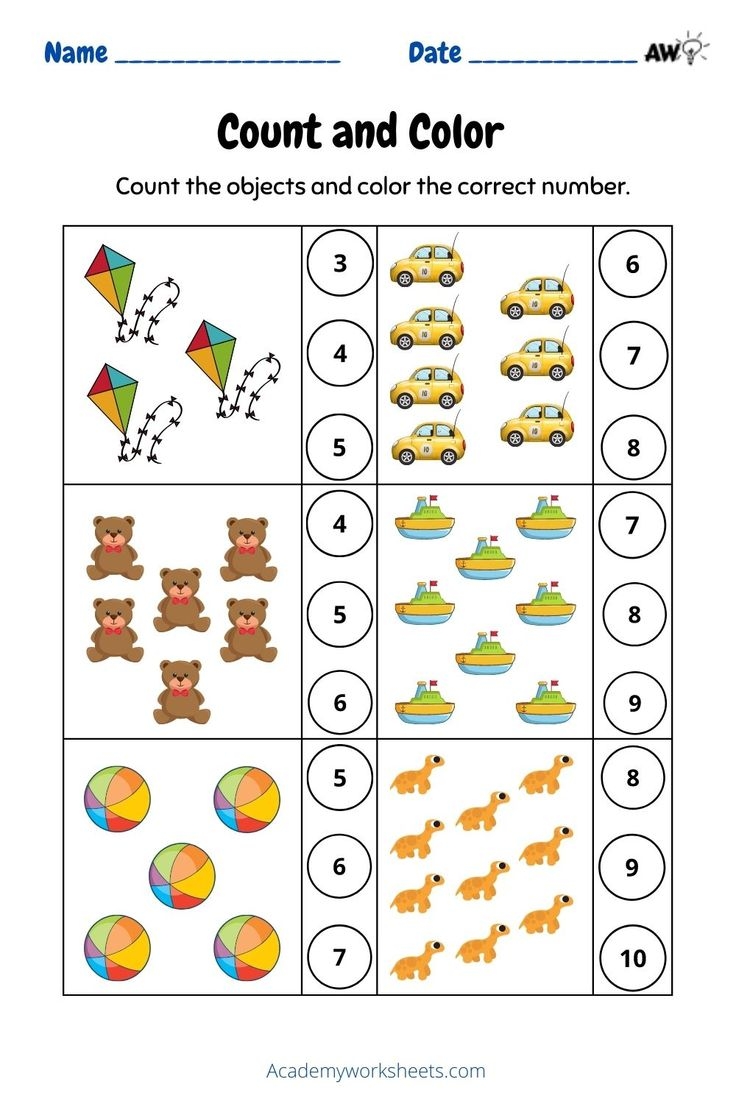 Count And Color And Match