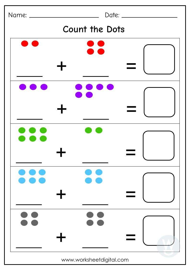 Count The Dots Worksheet Digital Worksheets Library