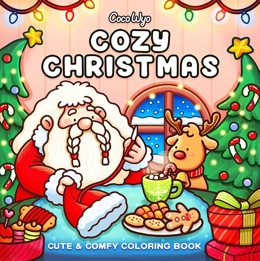 Cozy Christmas Coloring Book For Adults And Kids Cozy Spaces Coloring Coco Wyo 9798217116843 Amazon Books