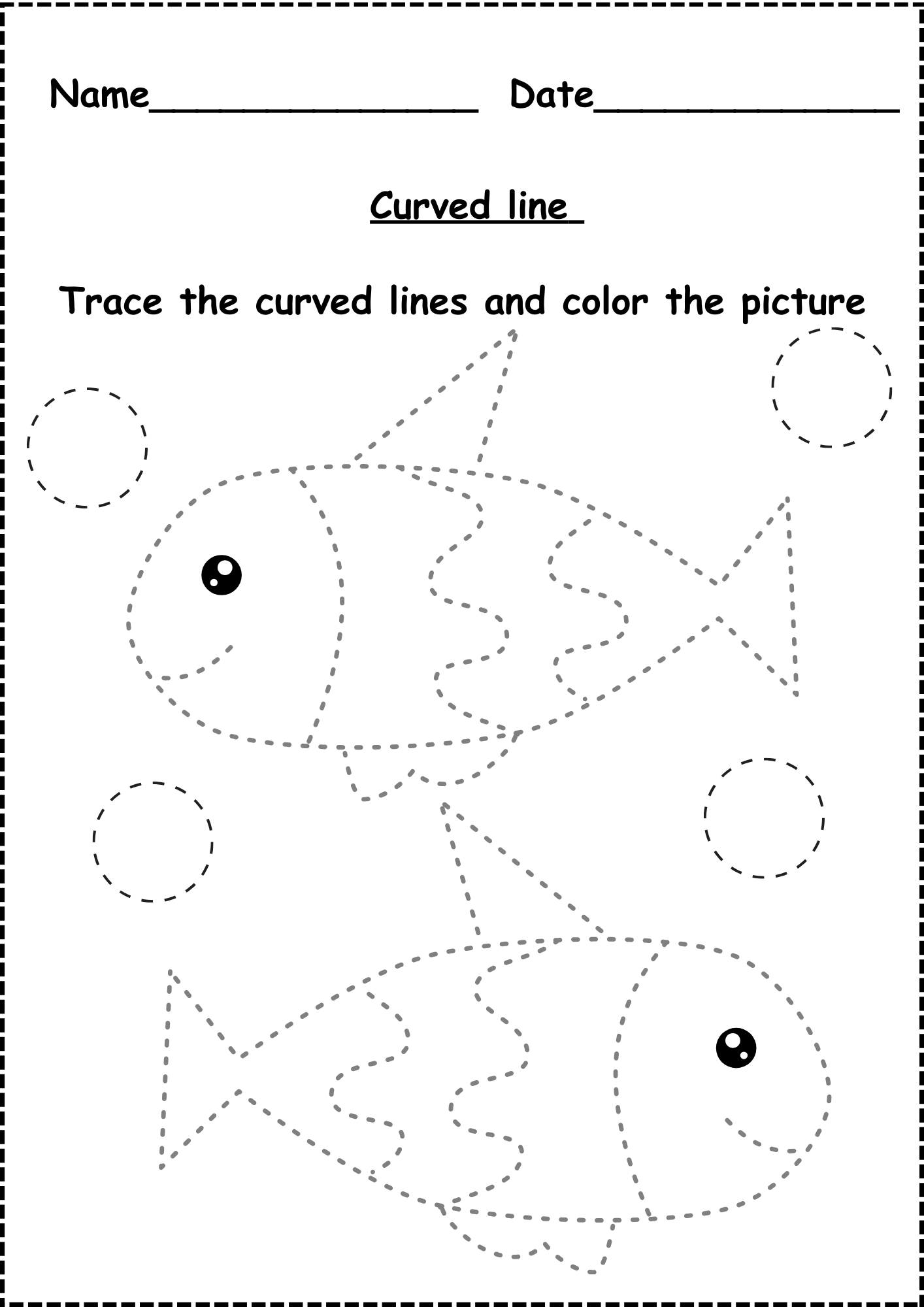 kindergarten tracing worksheets free