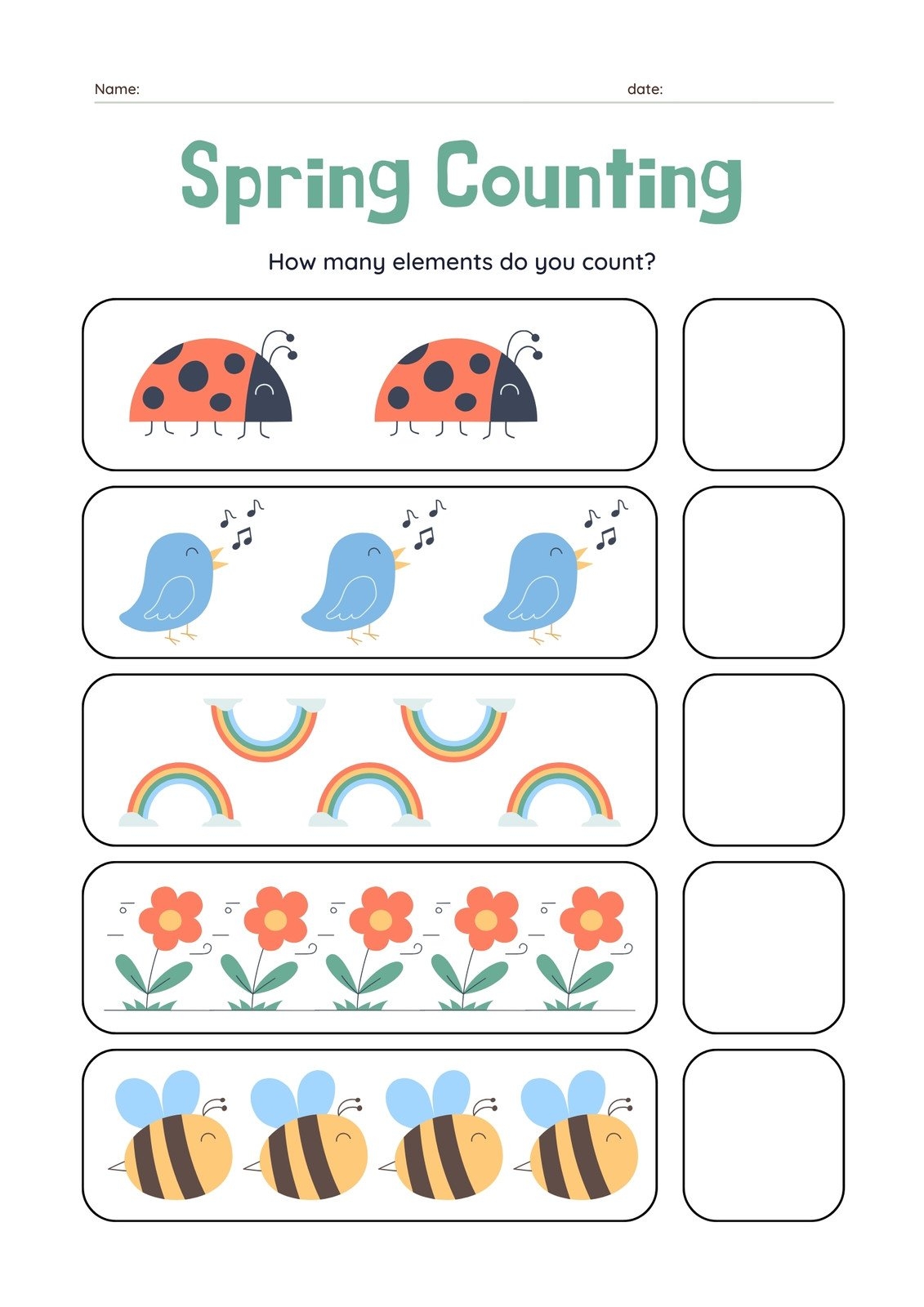 spring worksheets pdf free