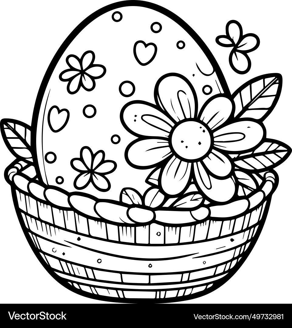 Easter Eggs To Coloring Pages