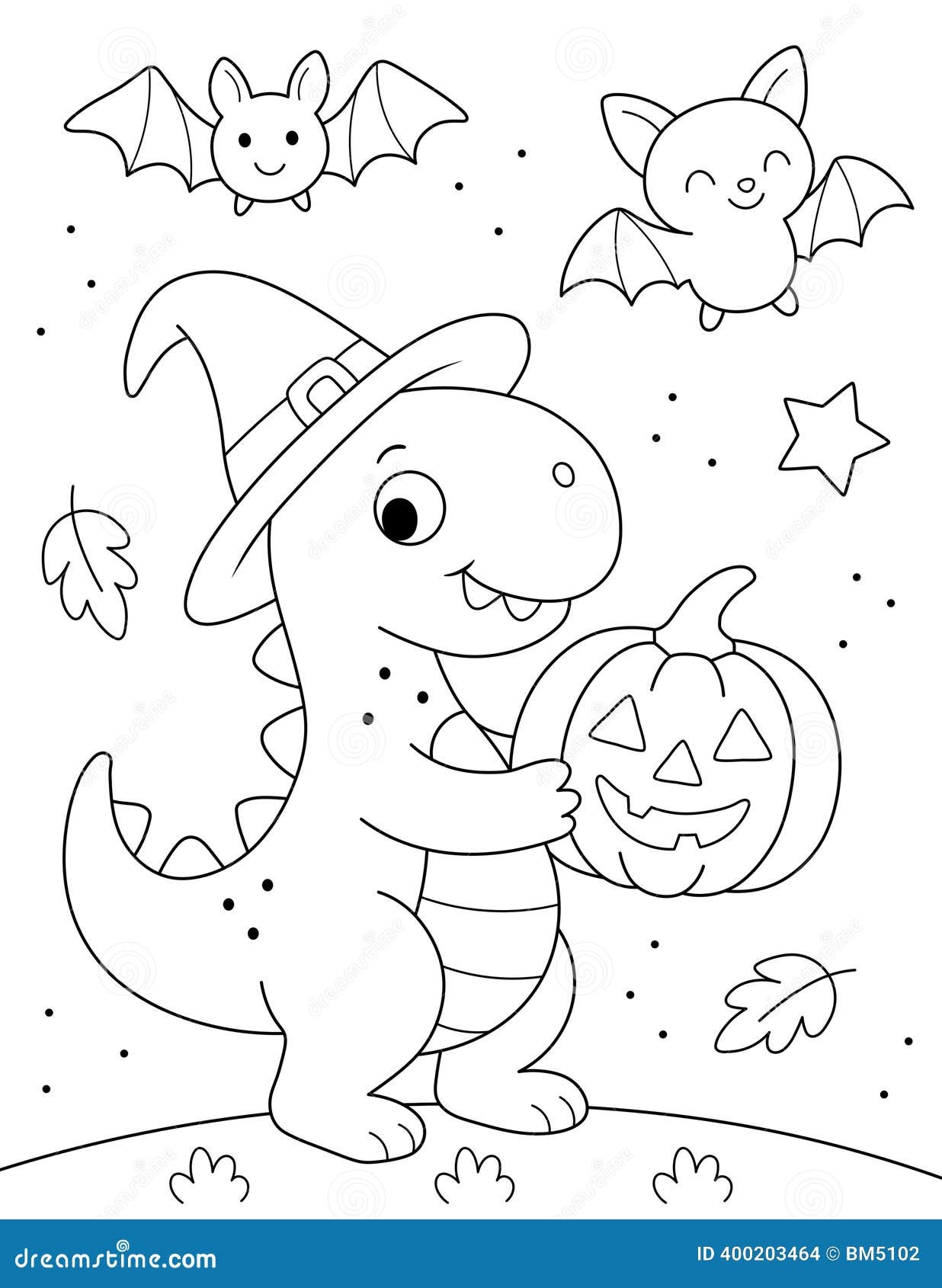 Easy Cute Halloween Coloring Pages
