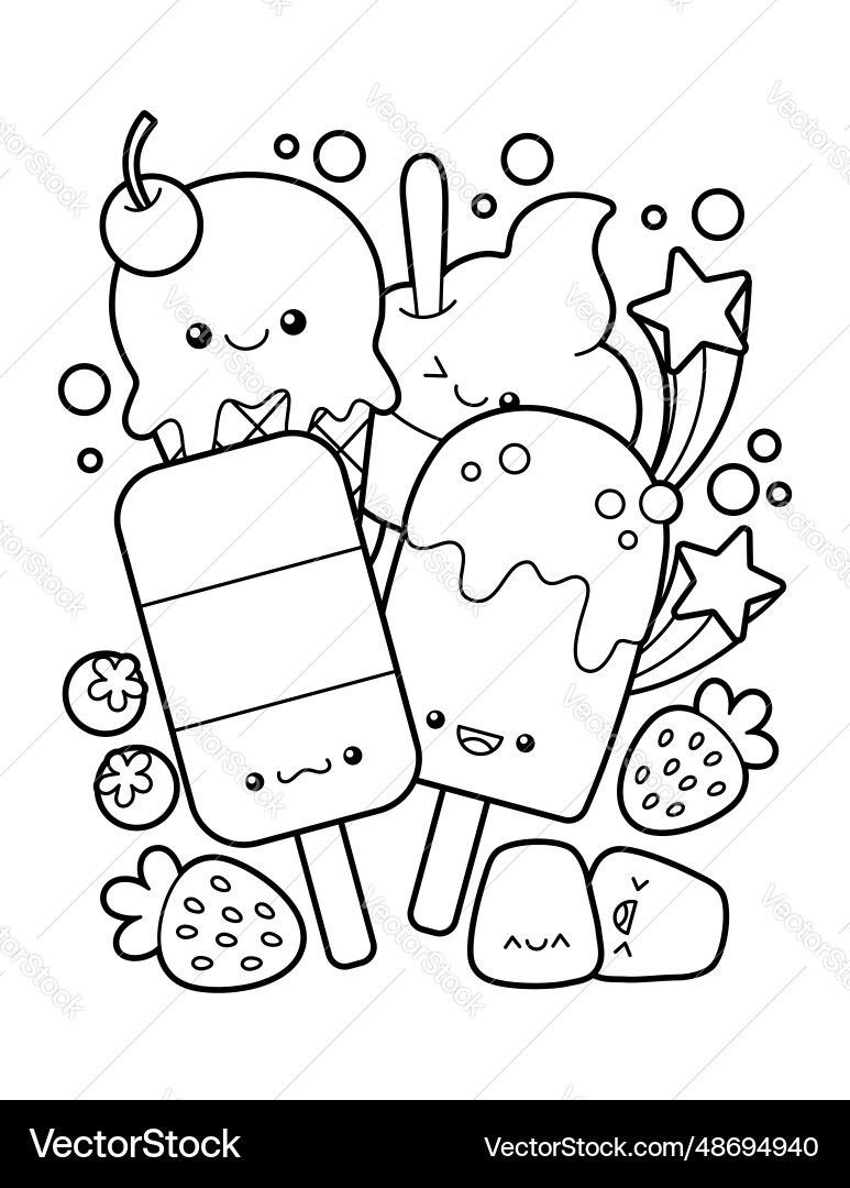 ice cream coloring pages