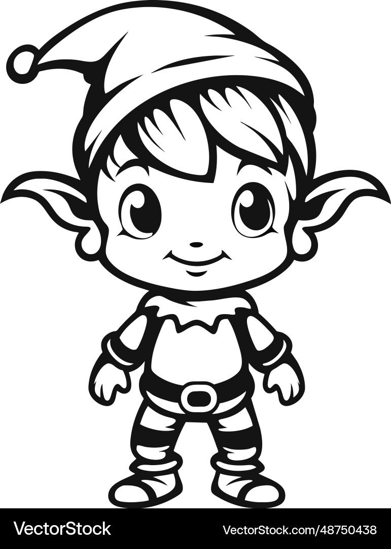 Coloring Picture Of An Elf