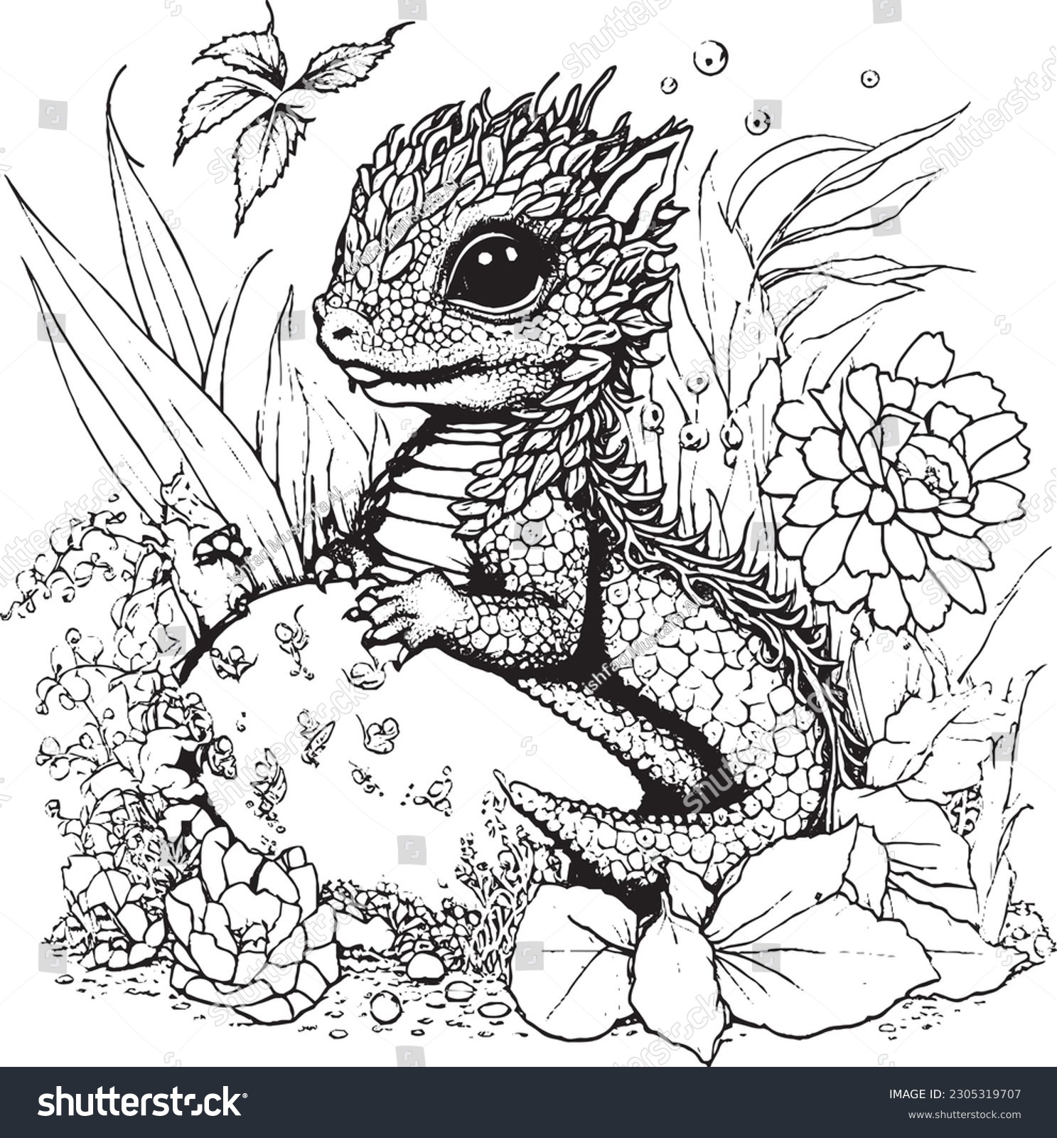 Cute Dragon Coloring Pages Kids Adults Stock Vector Royalty Free 2305319707 Shutterstock Cute Dragon Coloring Pages Kids Adults Stock Vector Royalty Free 2305319707 Shutterstock