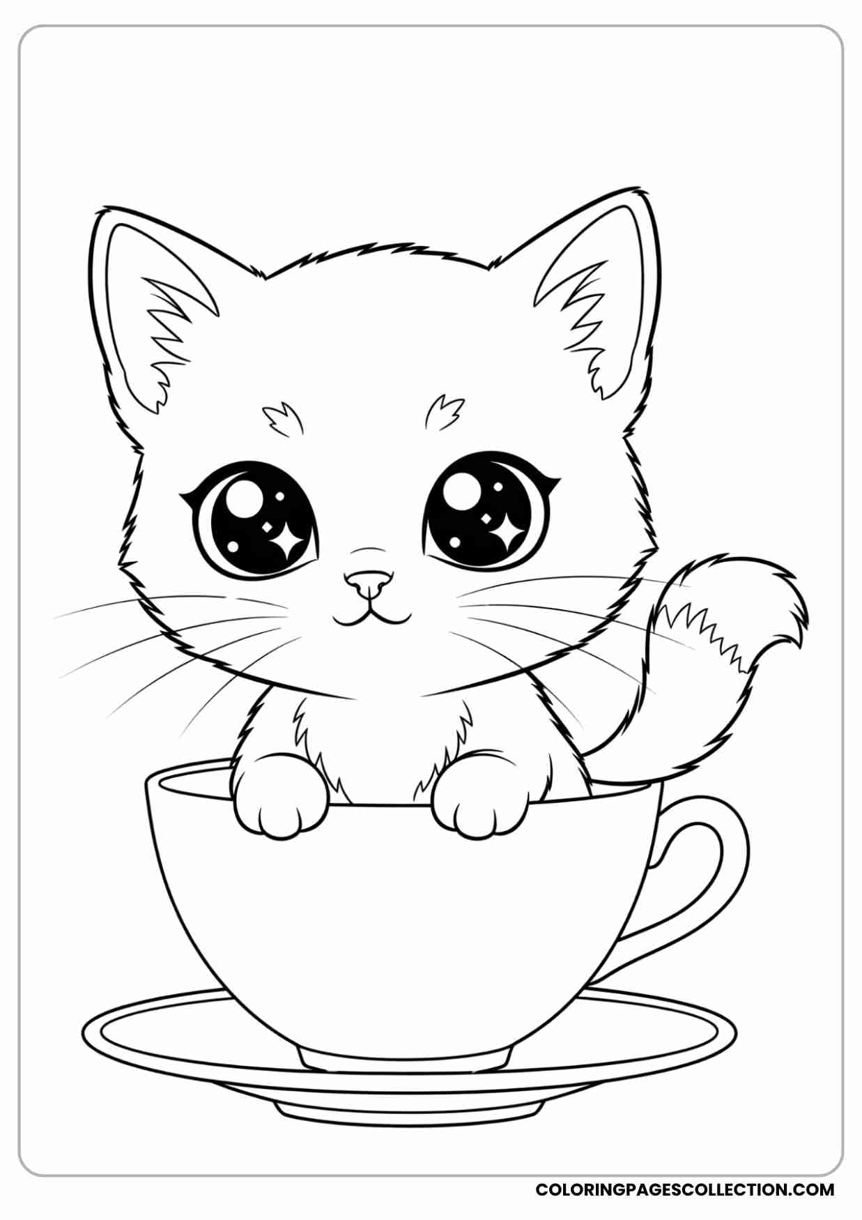 free kitten coloring pages