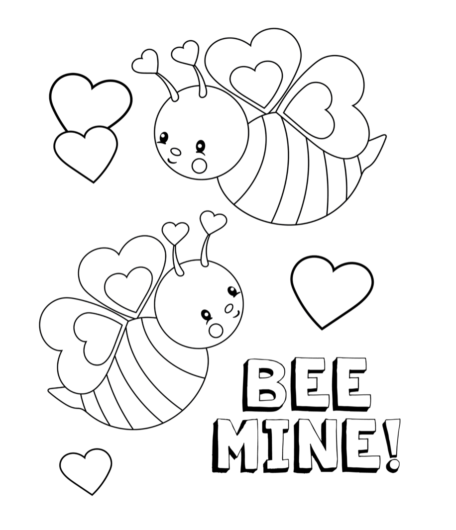 Valentines Day Coloring Worksheets