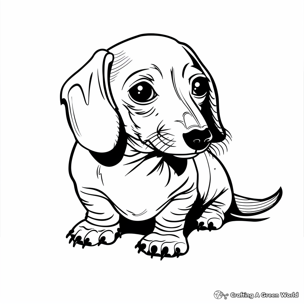Coloring Pages Of Wiener Dogs