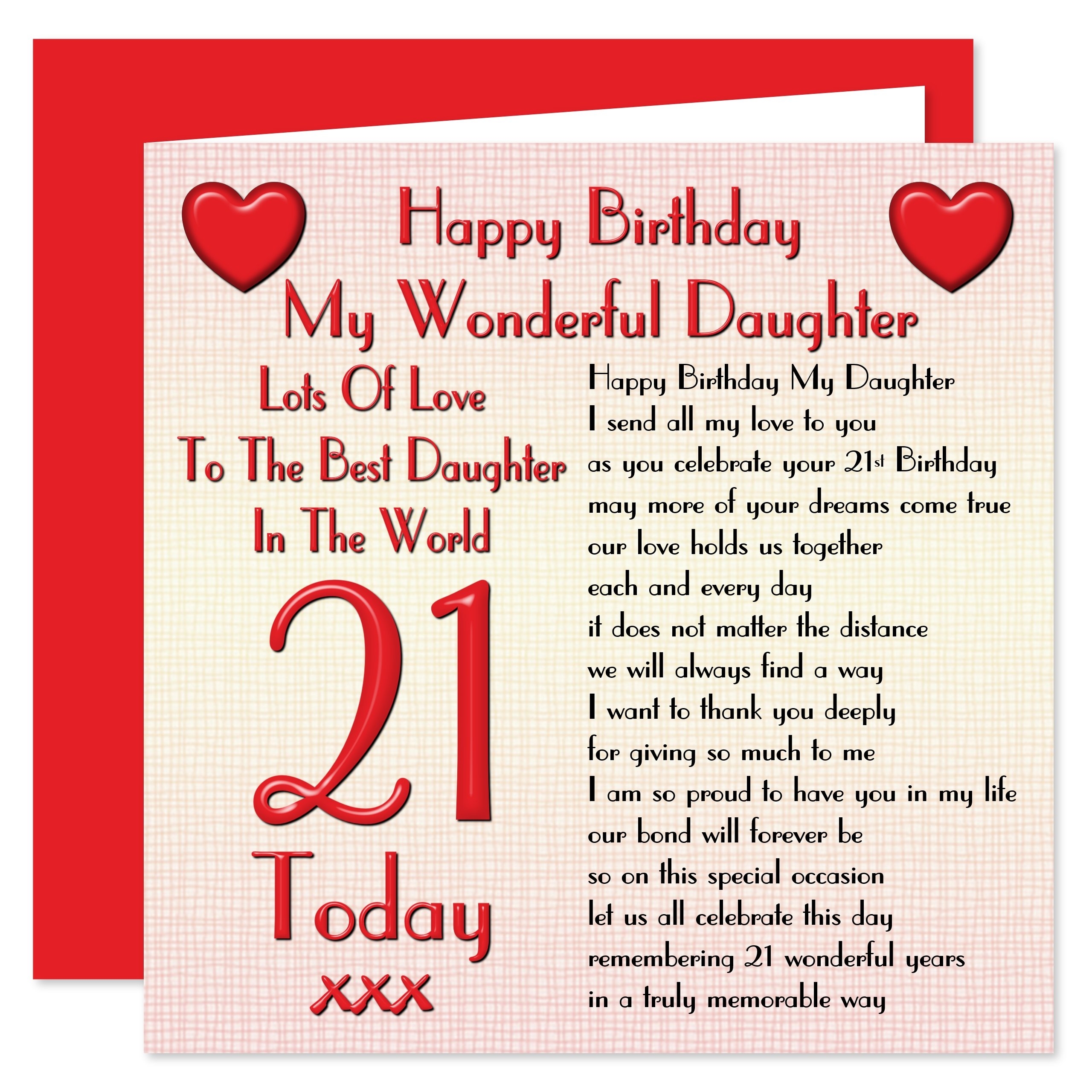 birthday wishes for 21st birthday daughter