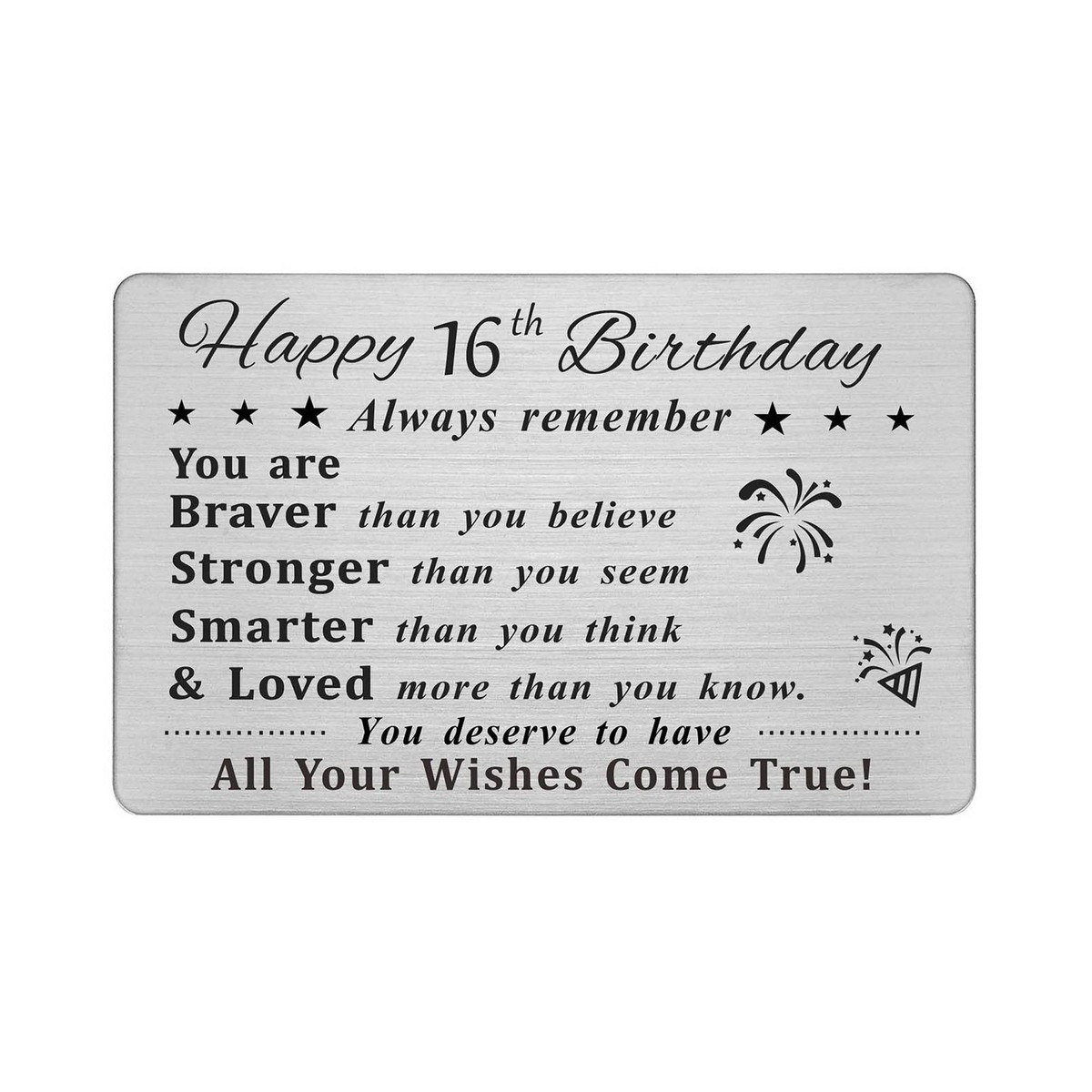 DEGASKEN Happy 16th Birthday Card 16 Year Old Birthday Gifts For Boys Girls EBay