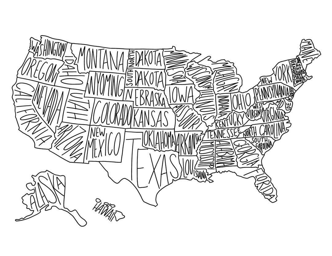 coloring pages united states map coloring pages united states map