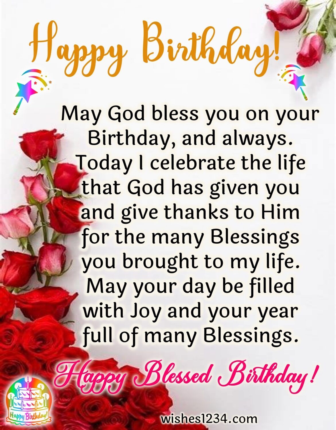 Discover 7 Christian Birthday Cards And Beautiful Birthday Wishes Ideas Happy Birthday Wishes Quotes Happy Birthday Wishes Cards Birthday Wishes Messages And More