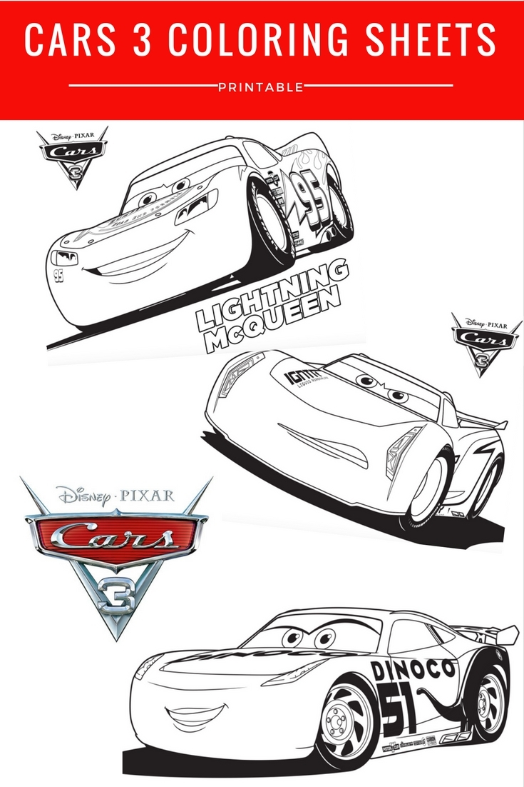 disney cars colouring pages pdf