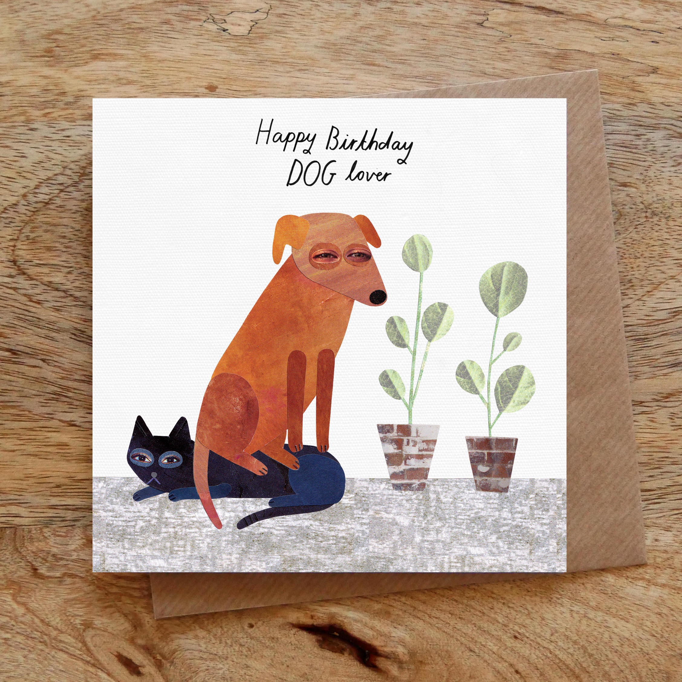 DOG LOVER Birthday Greeting Card Dog Birthday Card Dog Card Funny Dog Card Happy Birthday Illustrated Collage Etsy