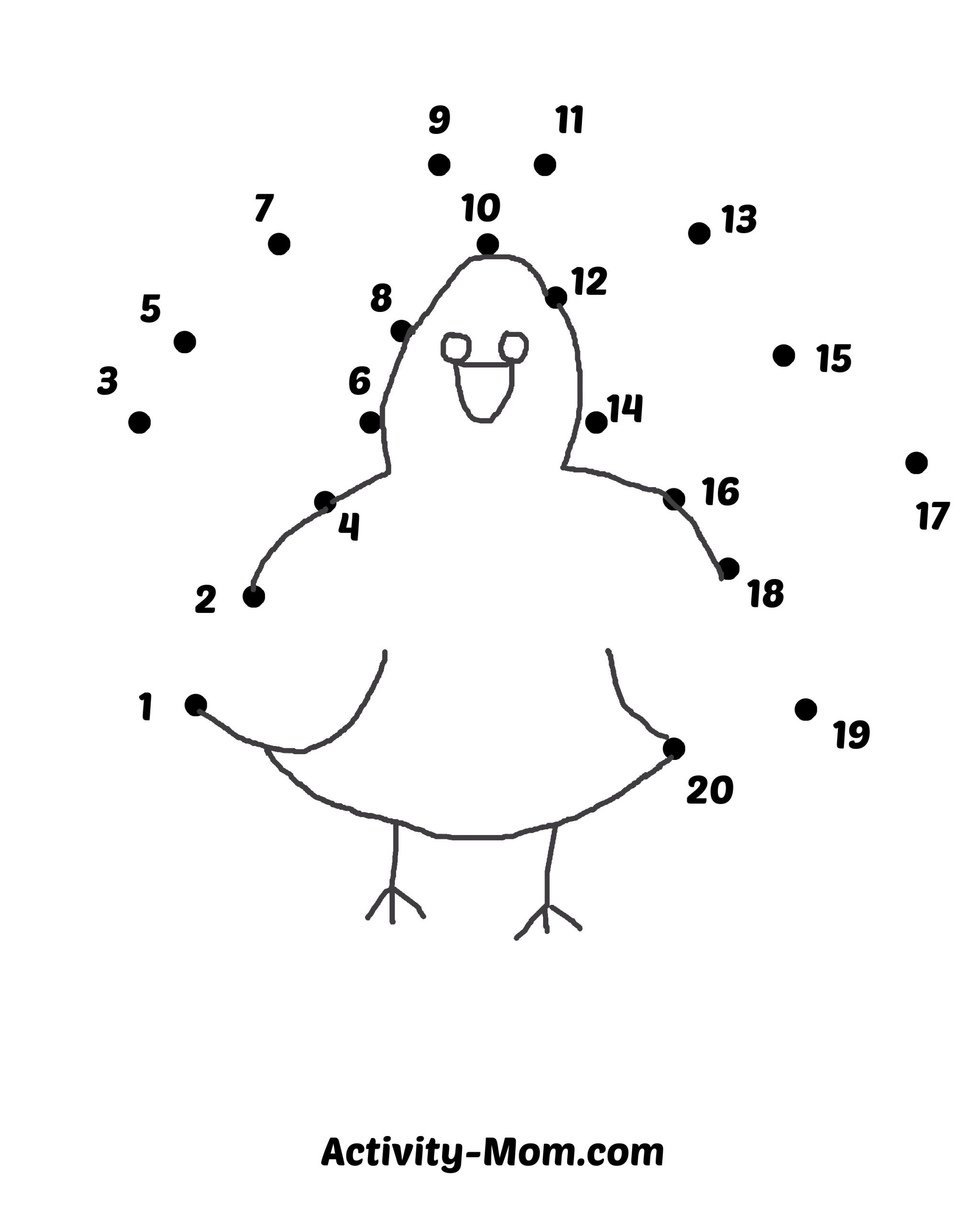 Dot To Dot Worksheets Numbers 1 To 20 free Printable The Activity Mom