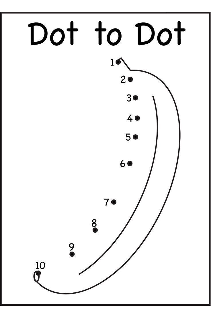 Dot To Dot Worksheets For Kindergarten