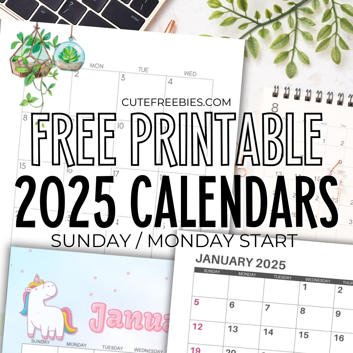 free printable monthly planner 2025