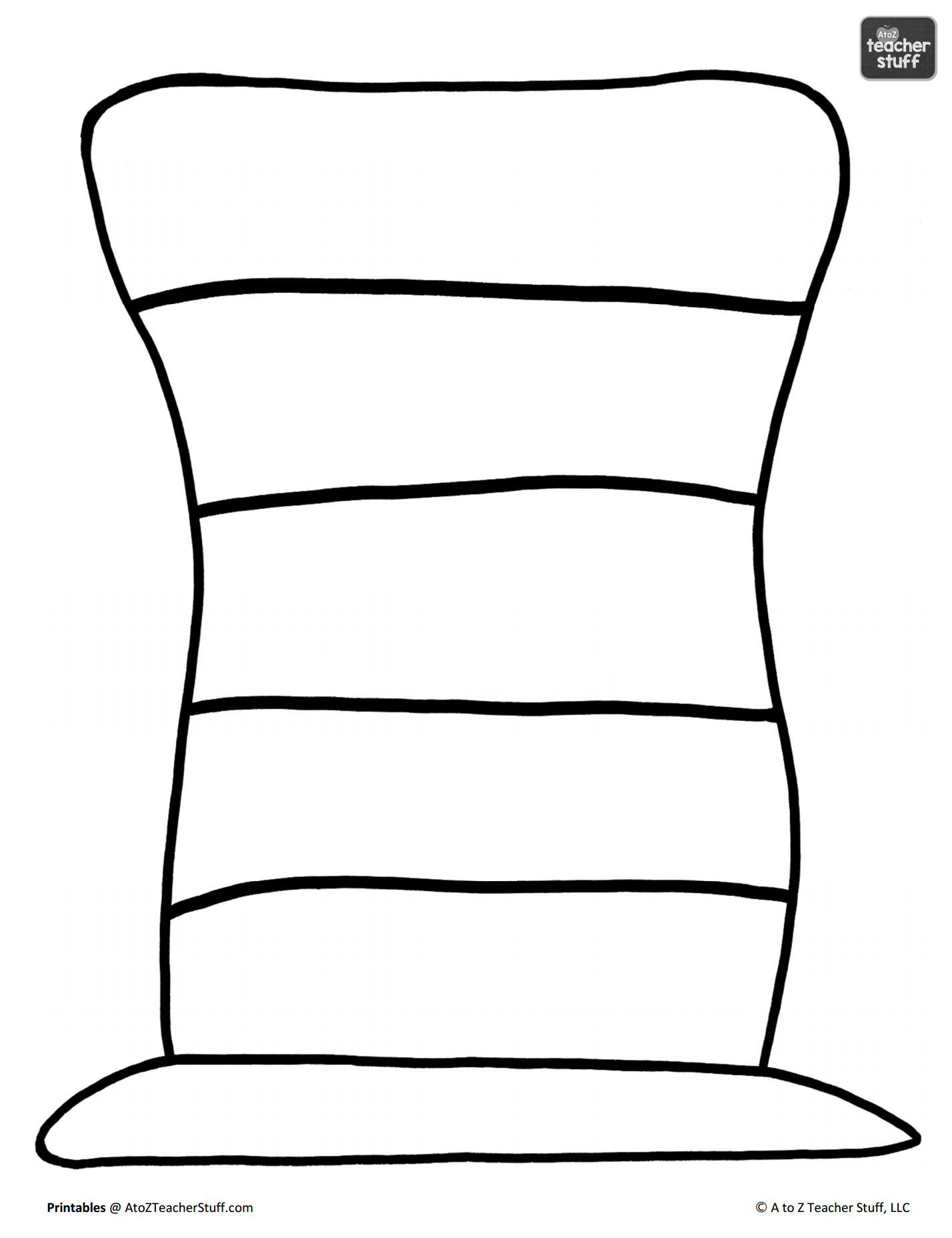 Dr Seuss Hat Coloring Page Petticoat Parlor Scrapbooking Supplies Cat In The Hat Theme