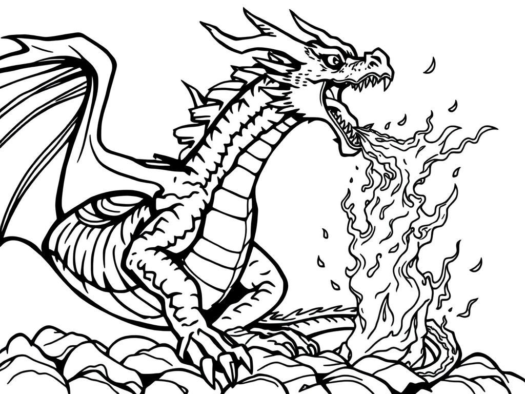 dragon coloring pages printable