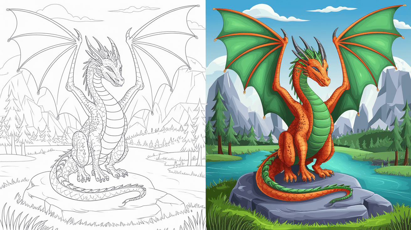 dragon printables coloring sheets