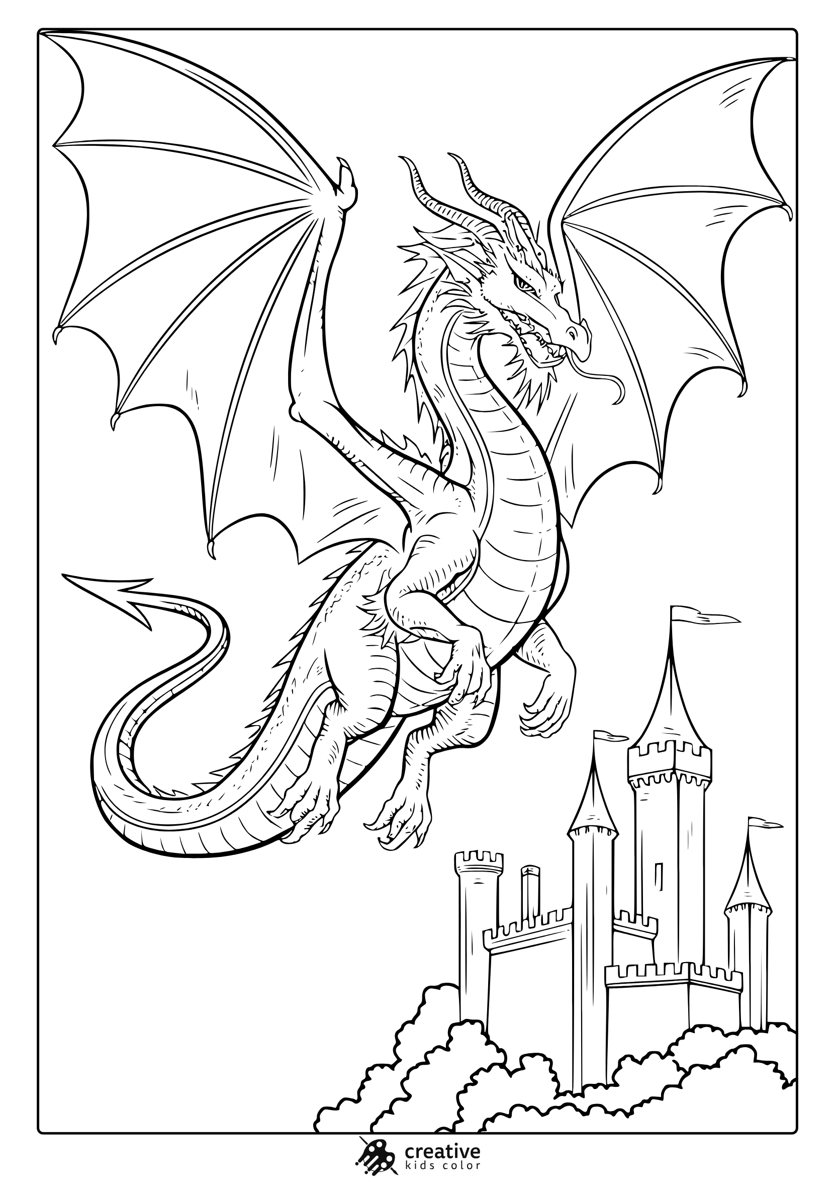 coloring pages of dragons