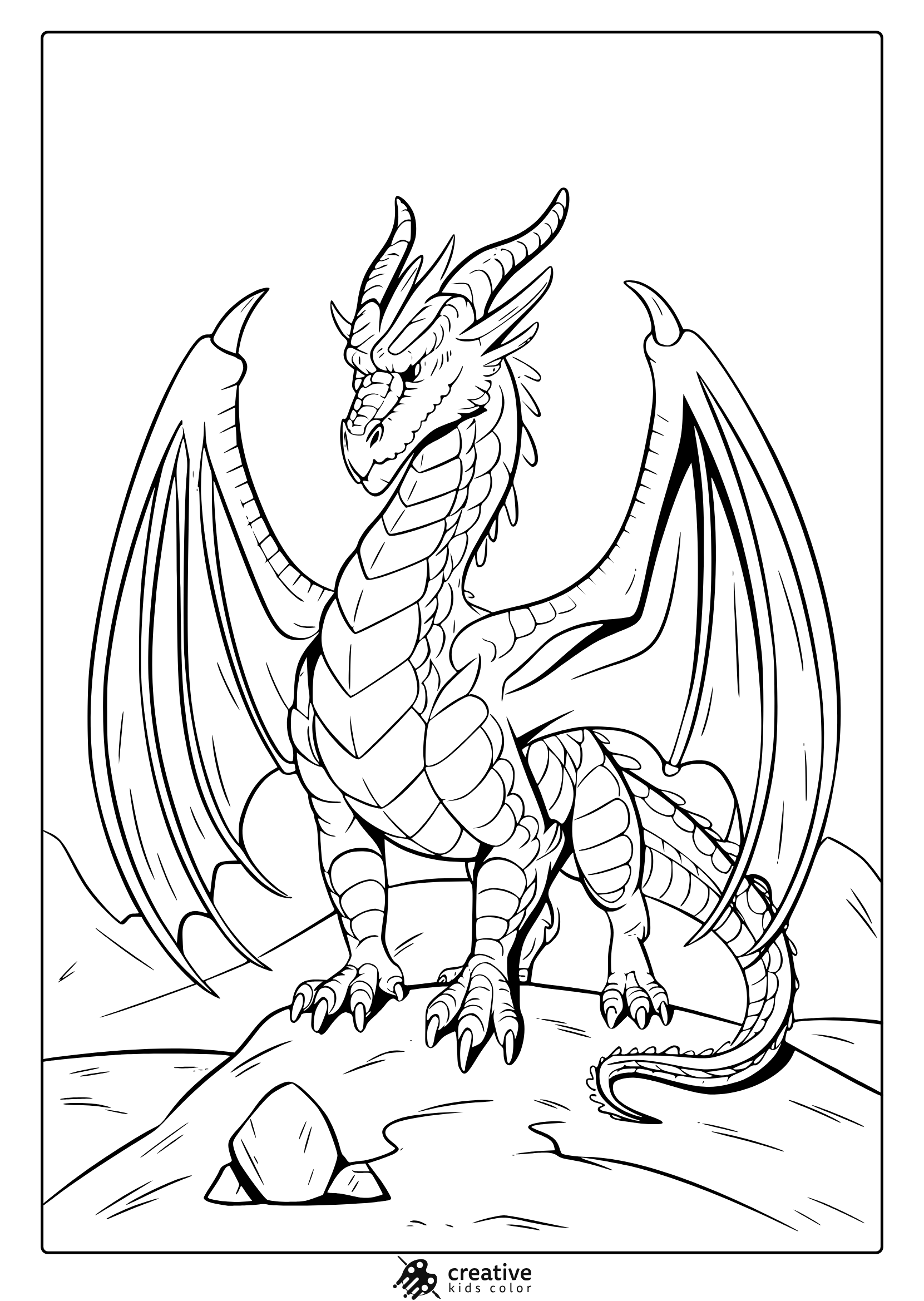 Dragon Coloring Pages 25 Free Printable PDF  Dragon Coloring Pages 25 Free Printable PDF