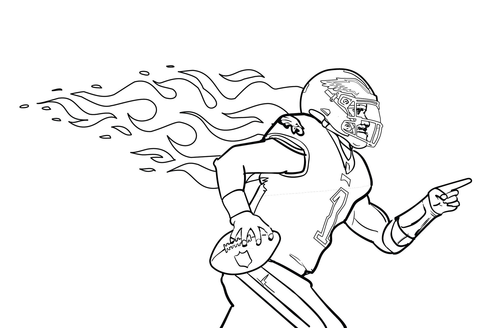 Philadelphia Eagles Football Coloring Pages