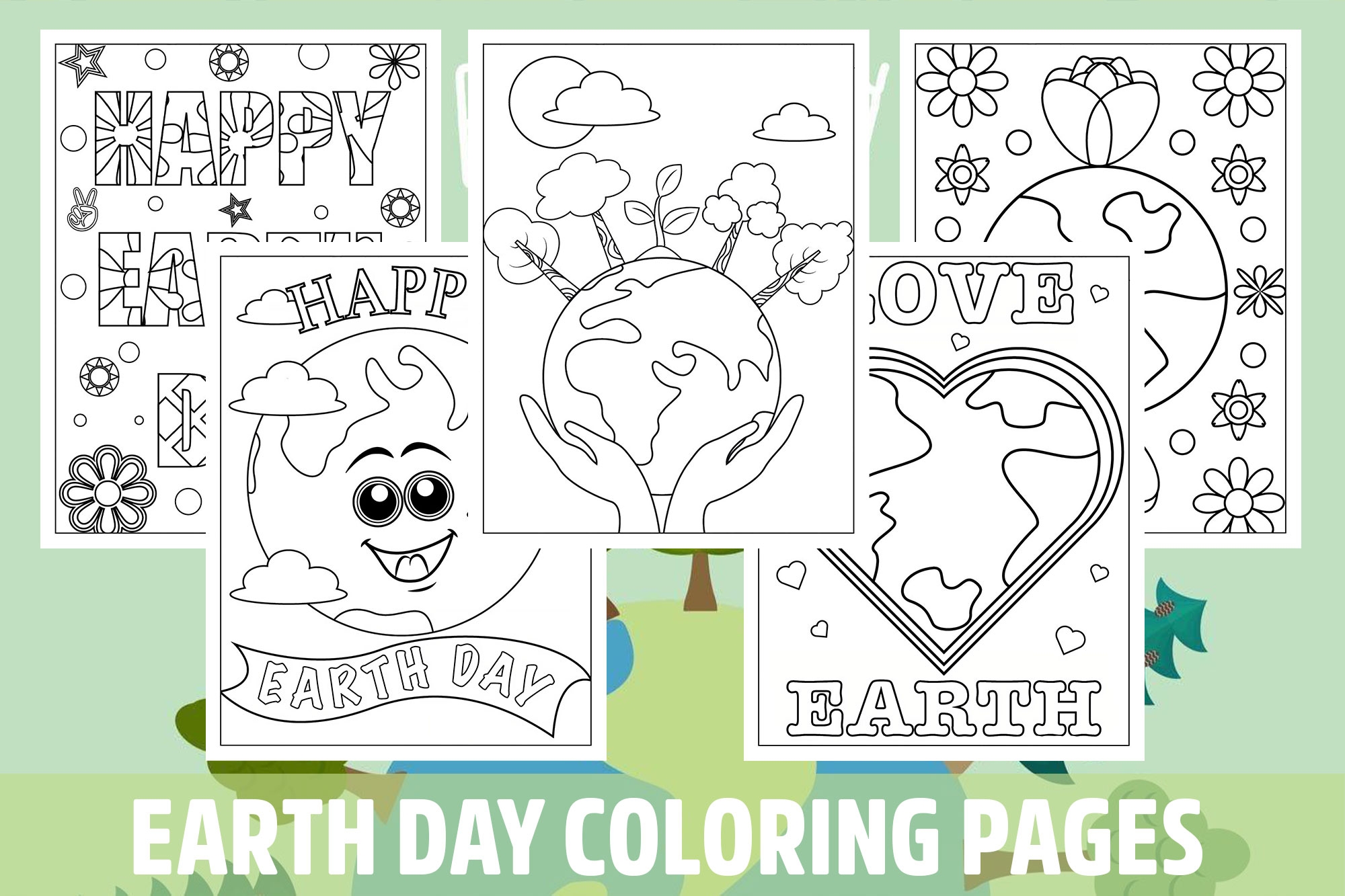 earth day coloring page