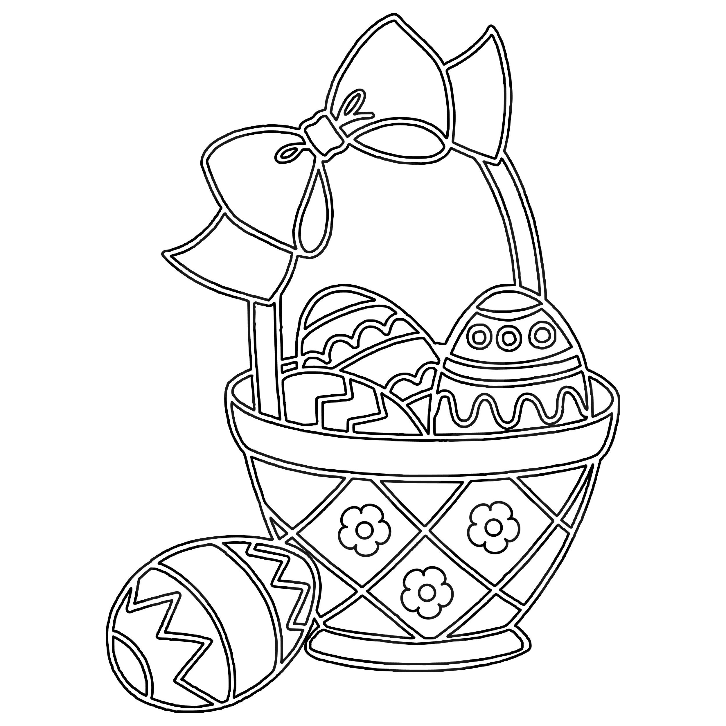 Easter Basket Coloring Pages