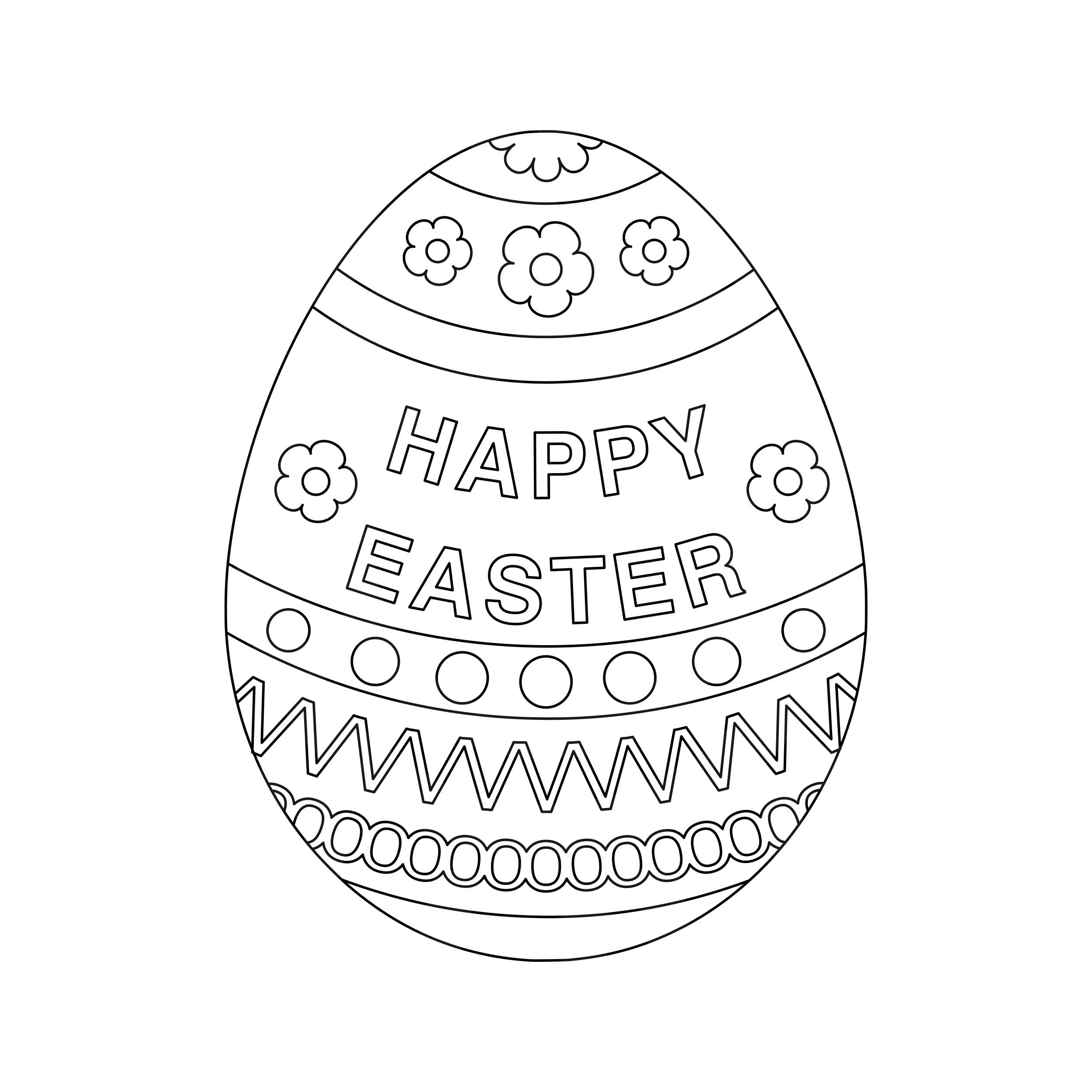 Easter Egg Coloring Pages