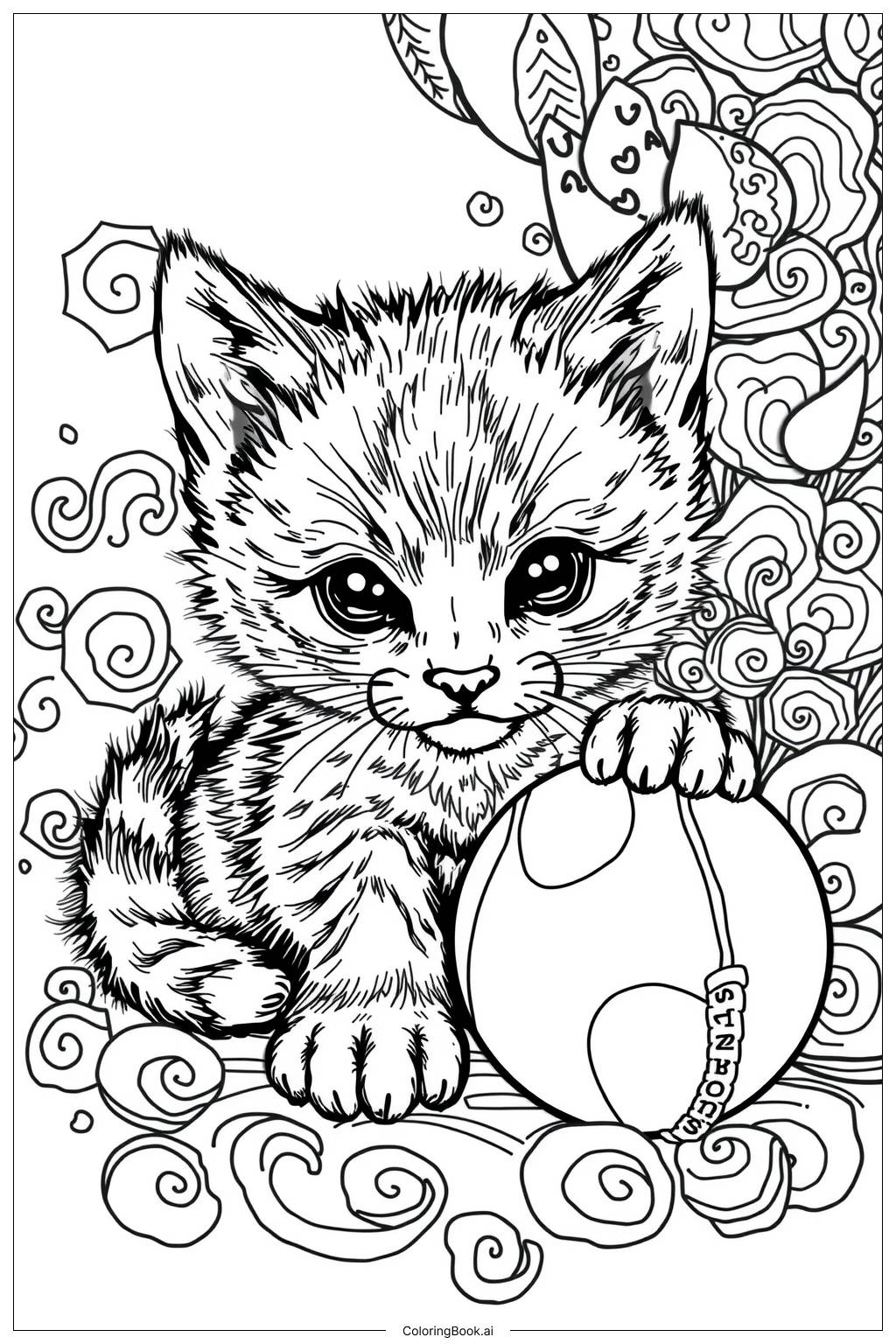 kitten coloring sheets printable