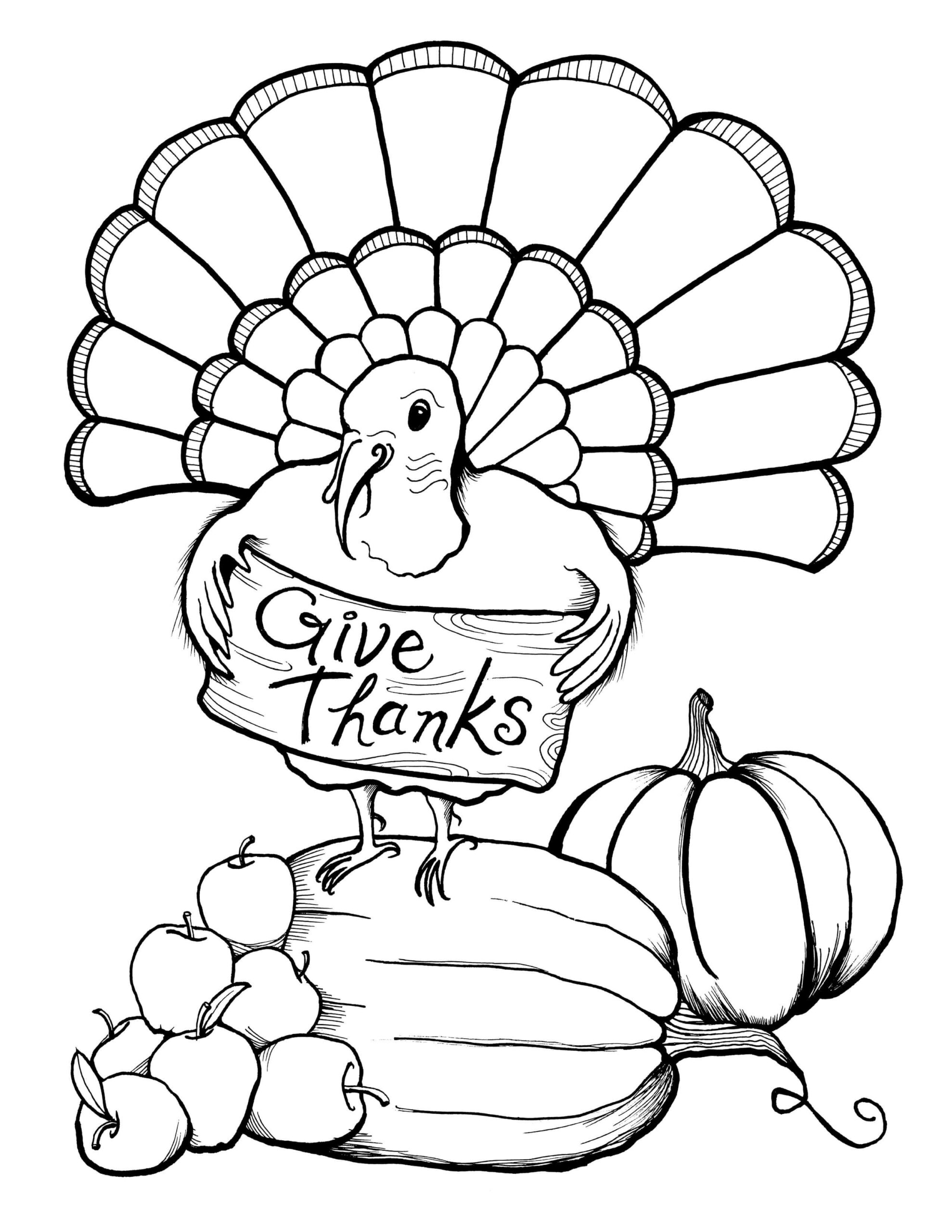 turkey coloring pages to print