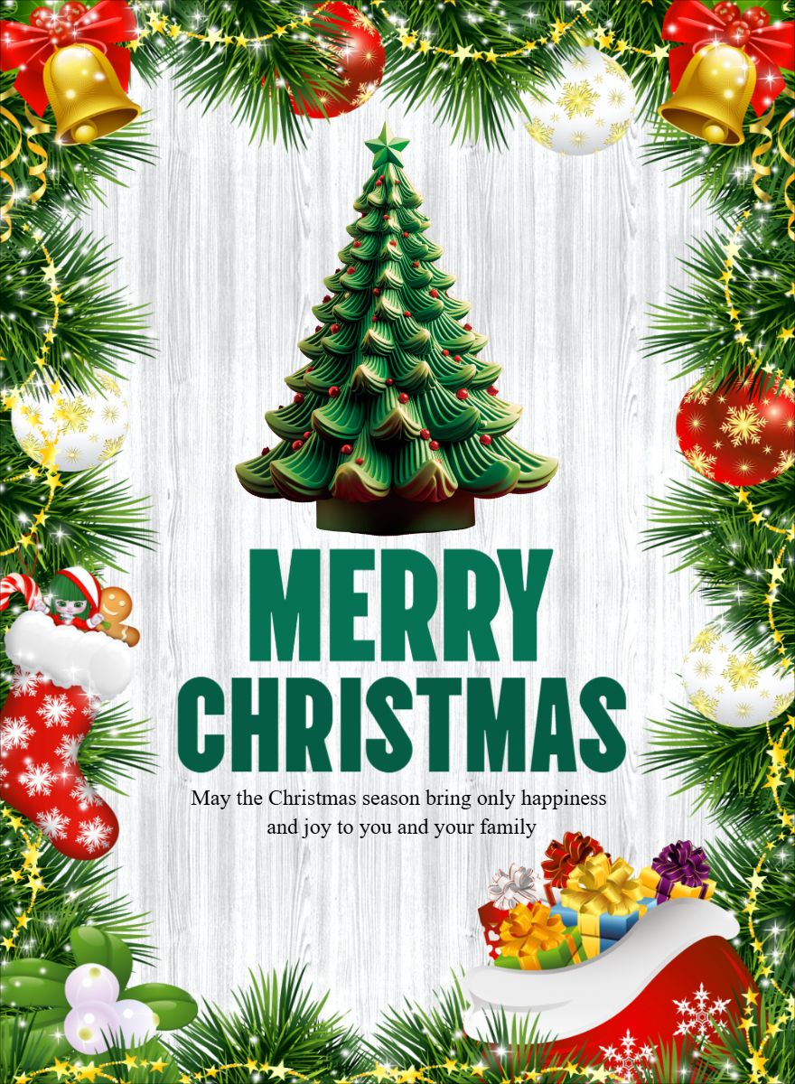 Edit Merry Christmas 2025 Greeting Template For Free CorelDraw Design Download Free CDR Vector Stock Images Tutorials Tips Tricks 