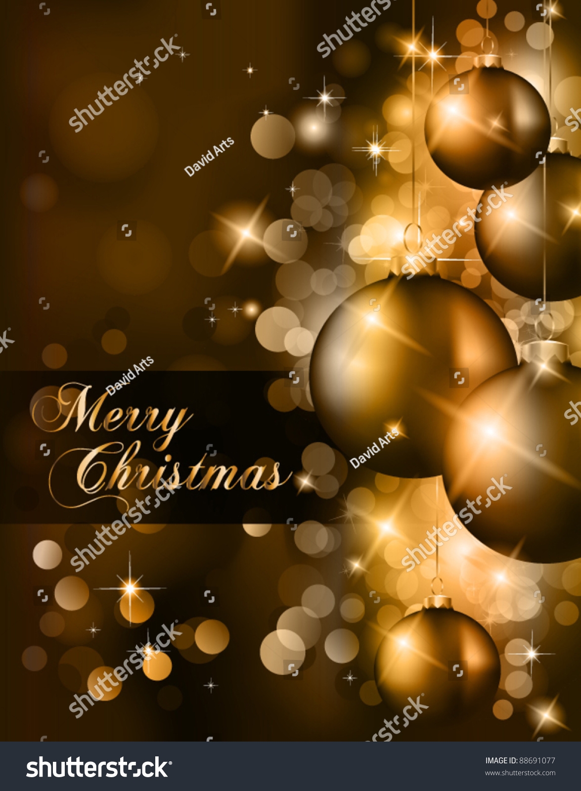 Elegant Classic Christmas Greetings Background Flyers Stock Vector Royalty Free 88691077 Shutterstock