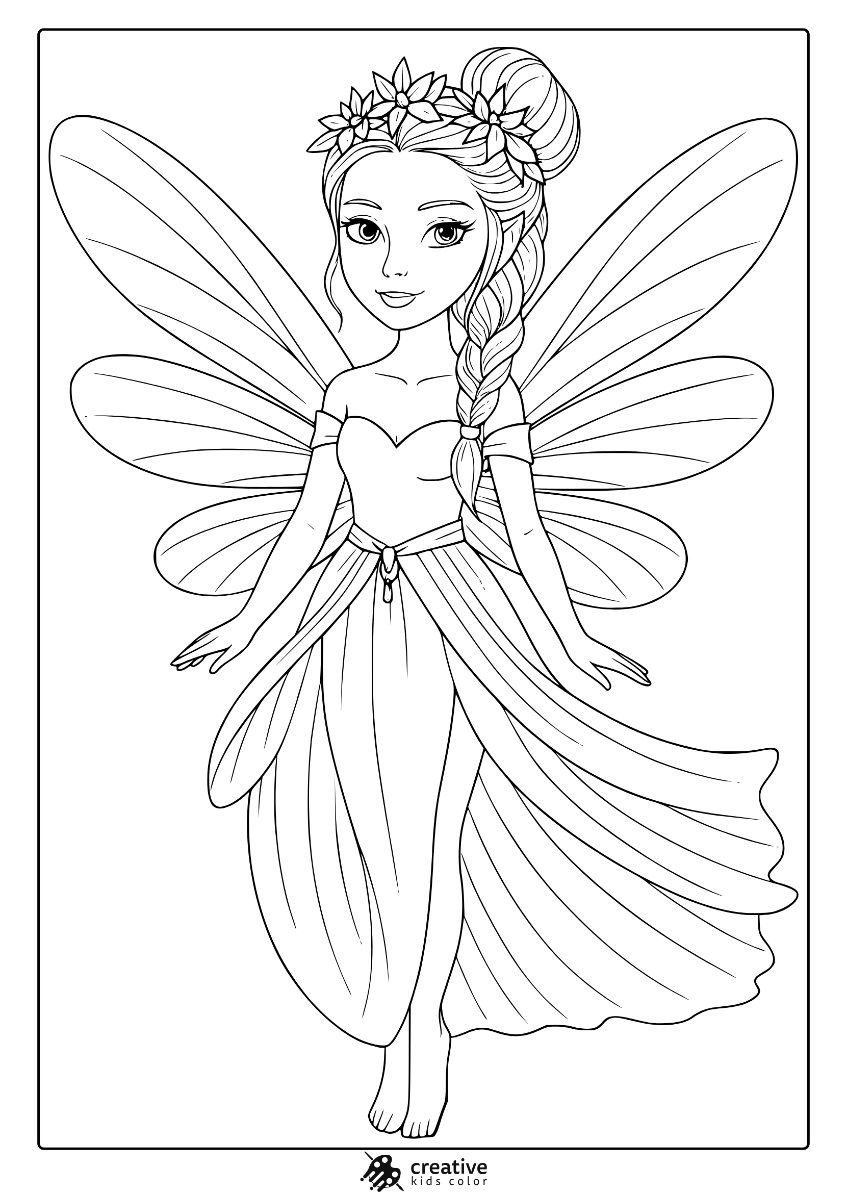 Printable Coloring Pictures Of Fairies