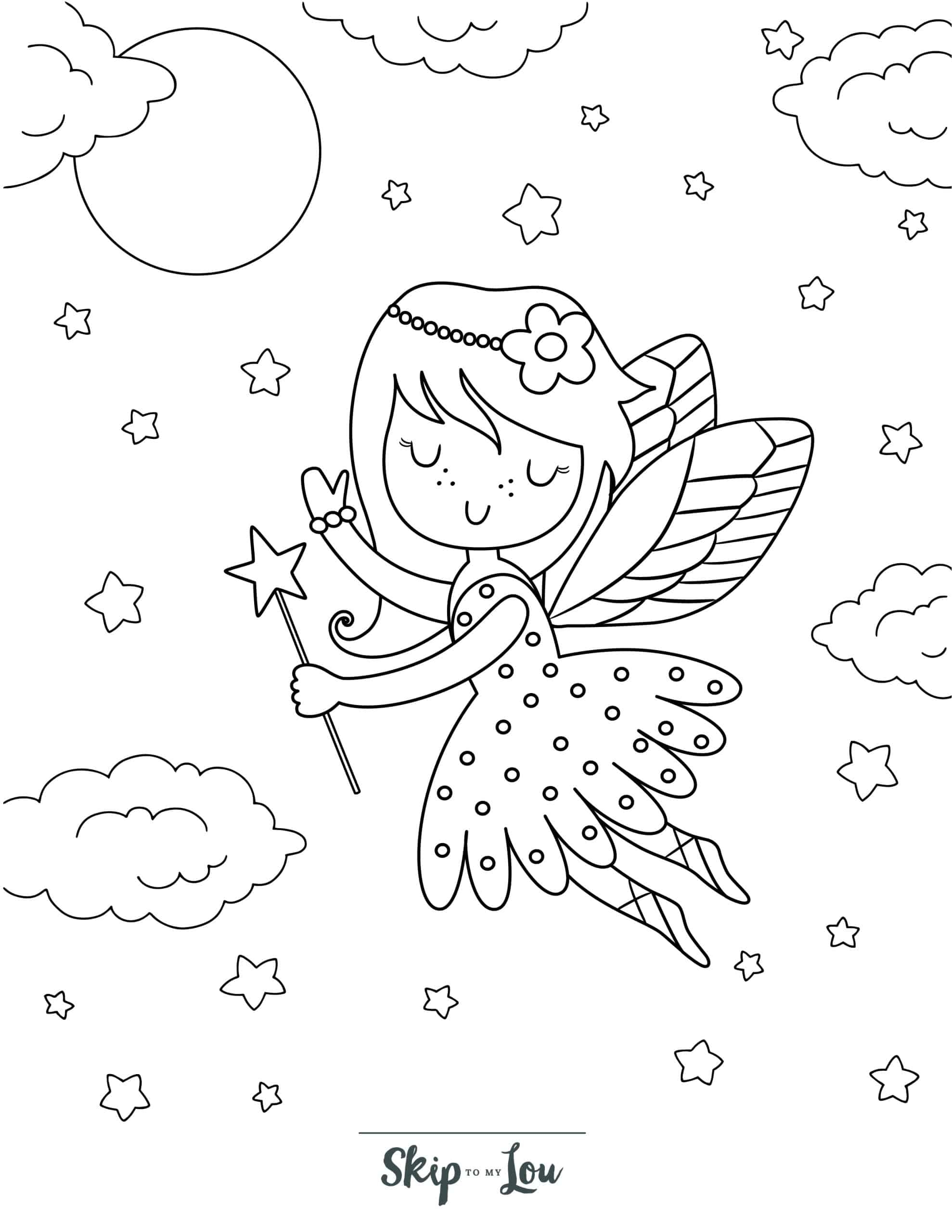Printable Coloring Pages Of Fairies