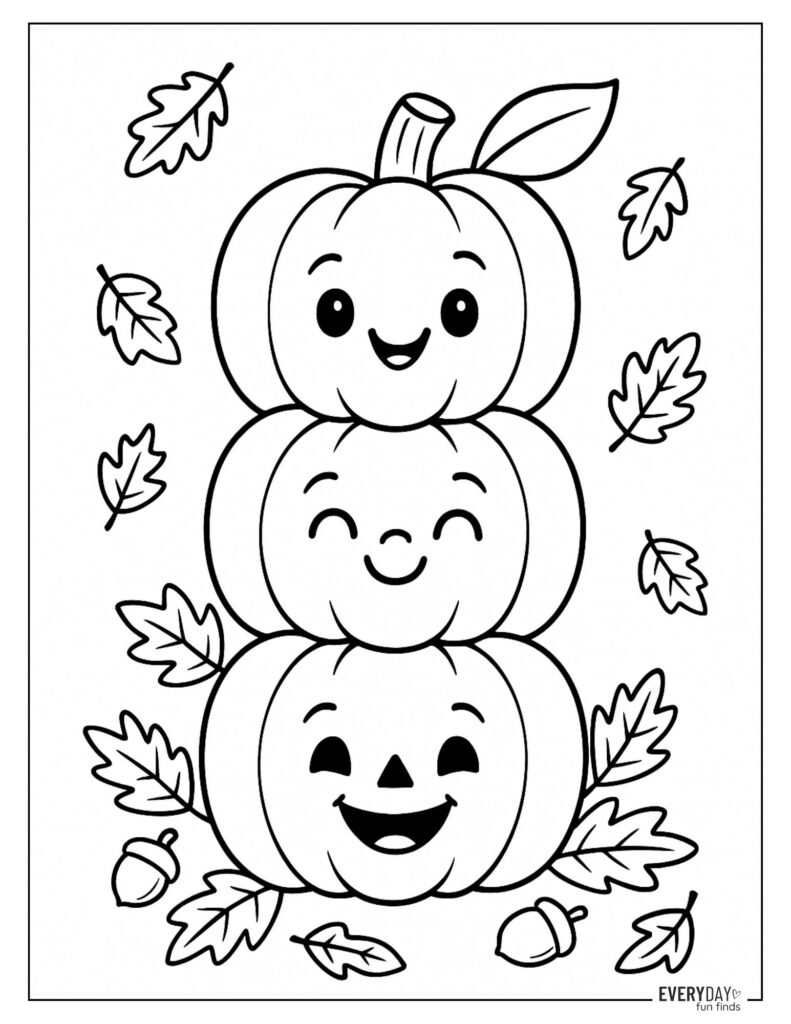Free Fall Coloring Worksheets