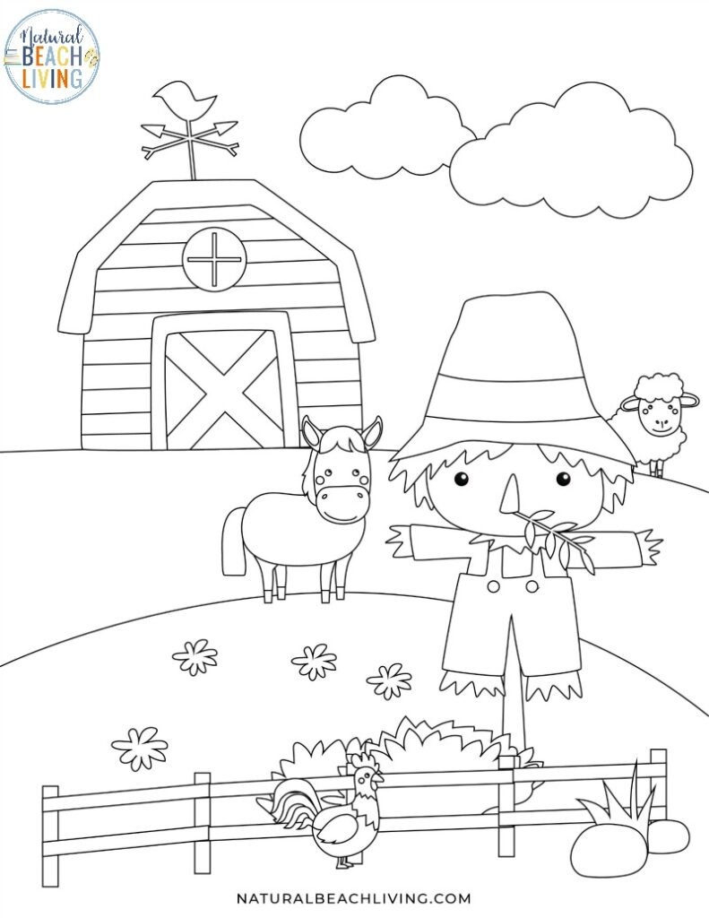 farm worksheets for preschool