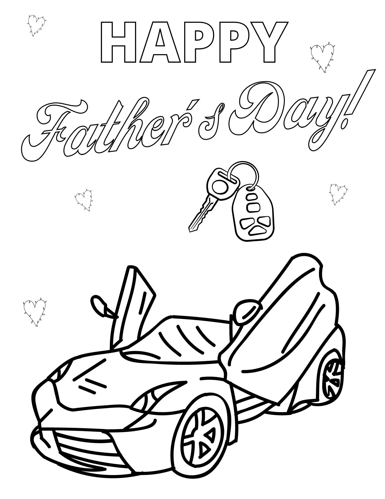 Father s Day Coloring Page Father s Day Printables Father s Day Sheets Father s Day Coloring Book For Kids Happy Father s Day Coloring Etsy