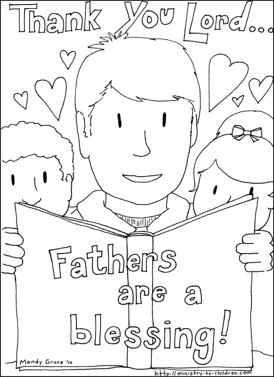 fathers day coloring sheets